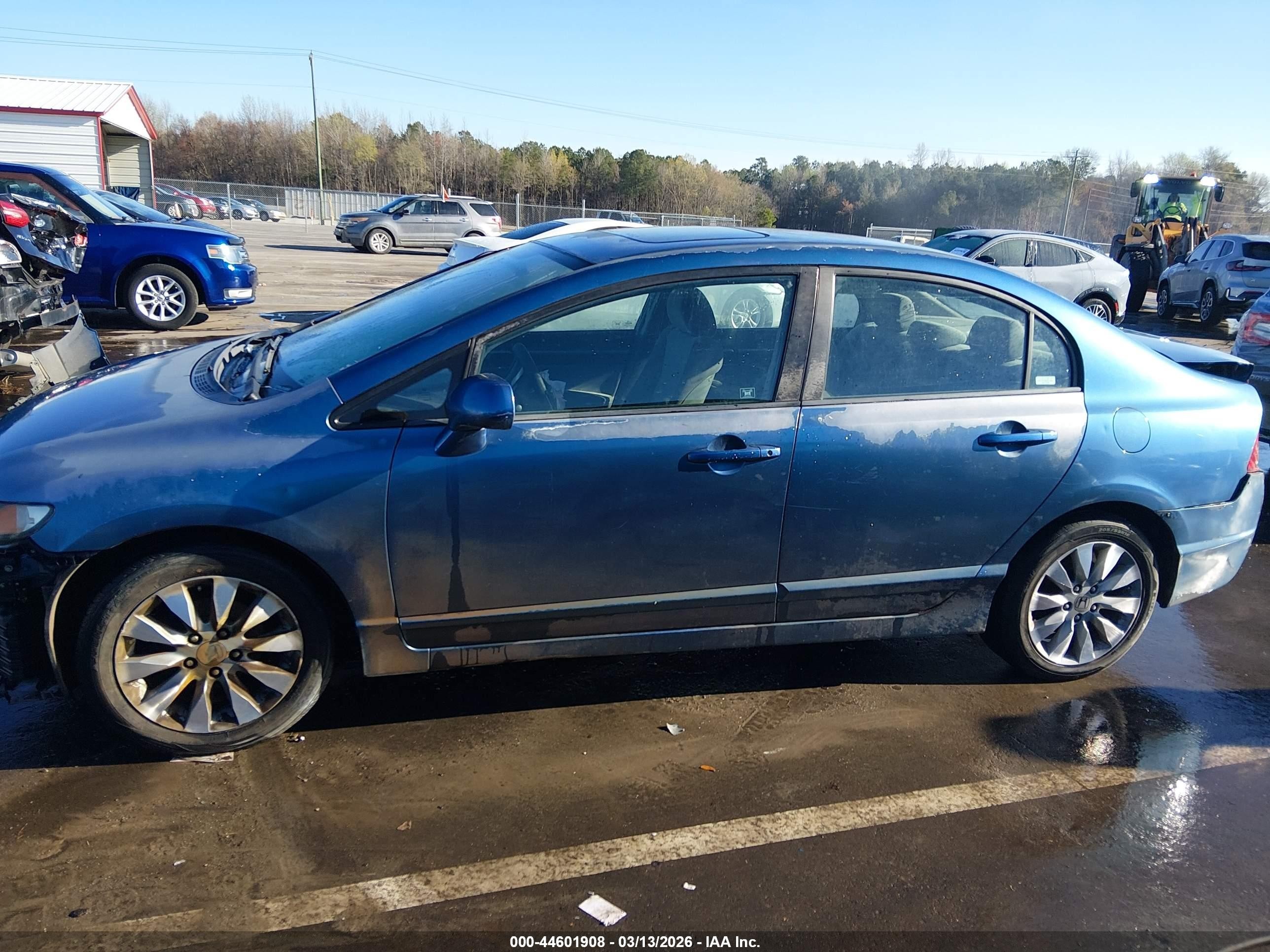2009 Honda Civic Ex Blue vin: 2HGFA16859H537550