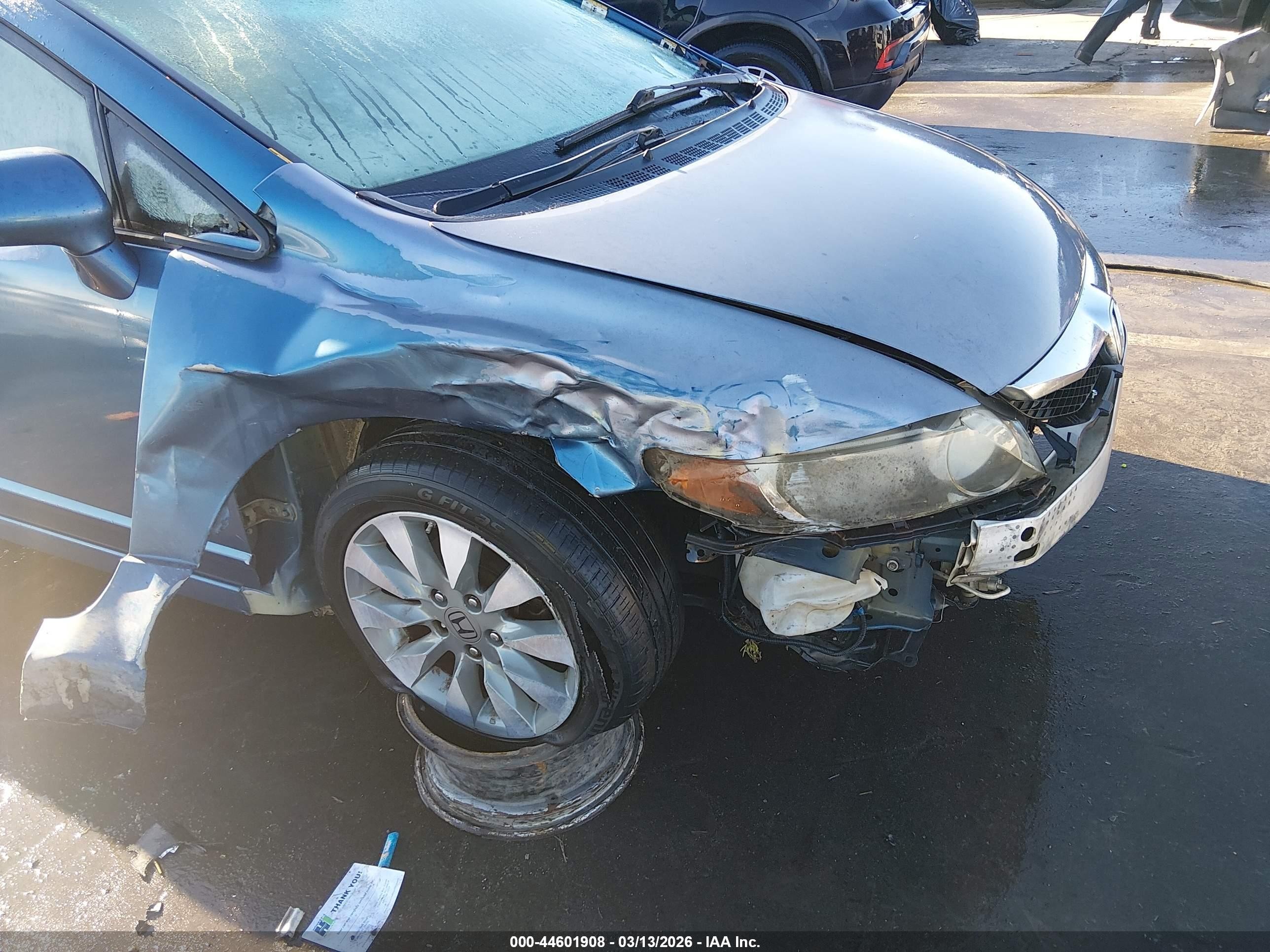 2009 Honda Civic Ex Blue vin: 2HGFA16859H537550