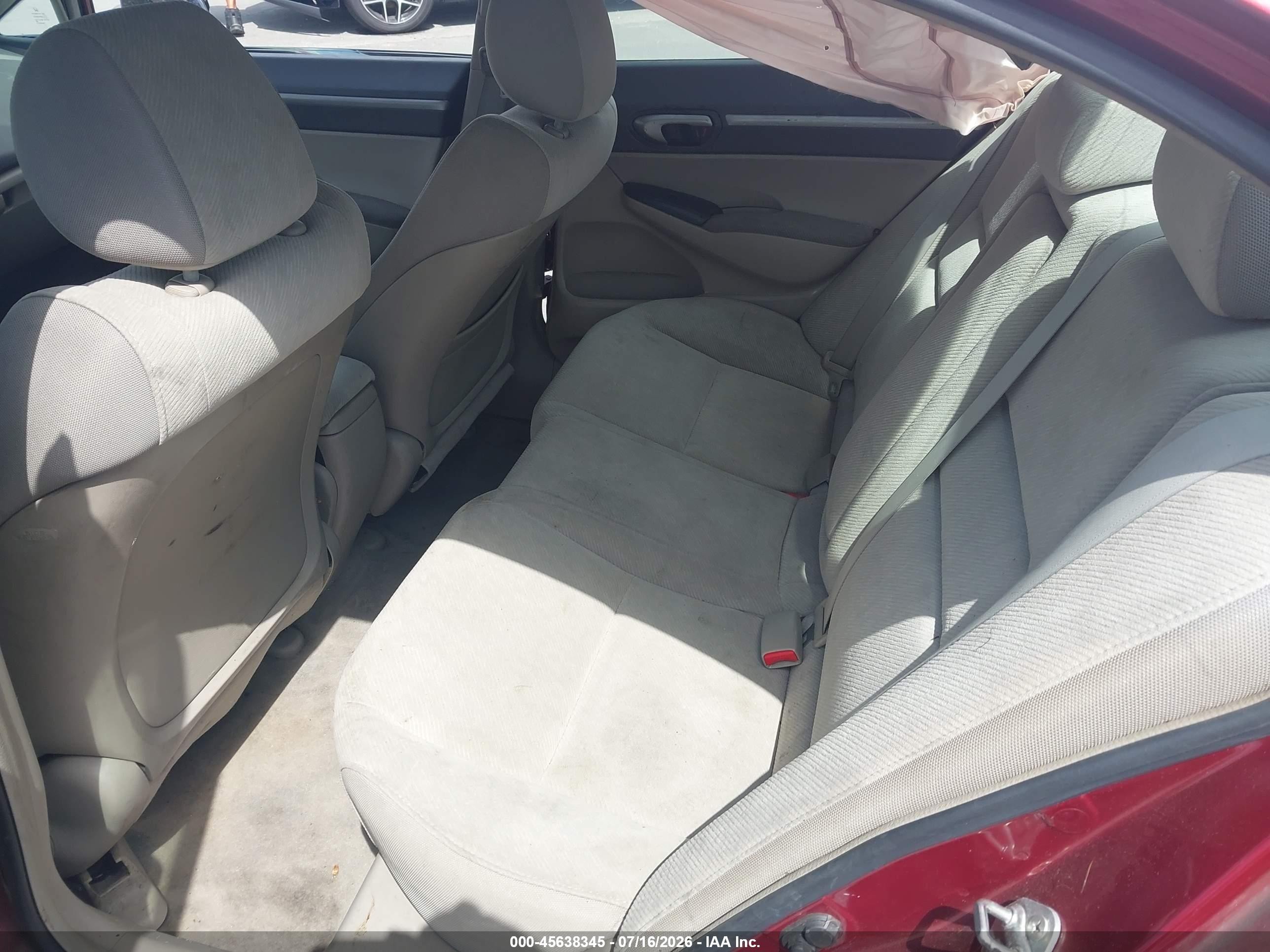 2009 Honda Civic Ex Red vin: 2HGFA16859H543879
