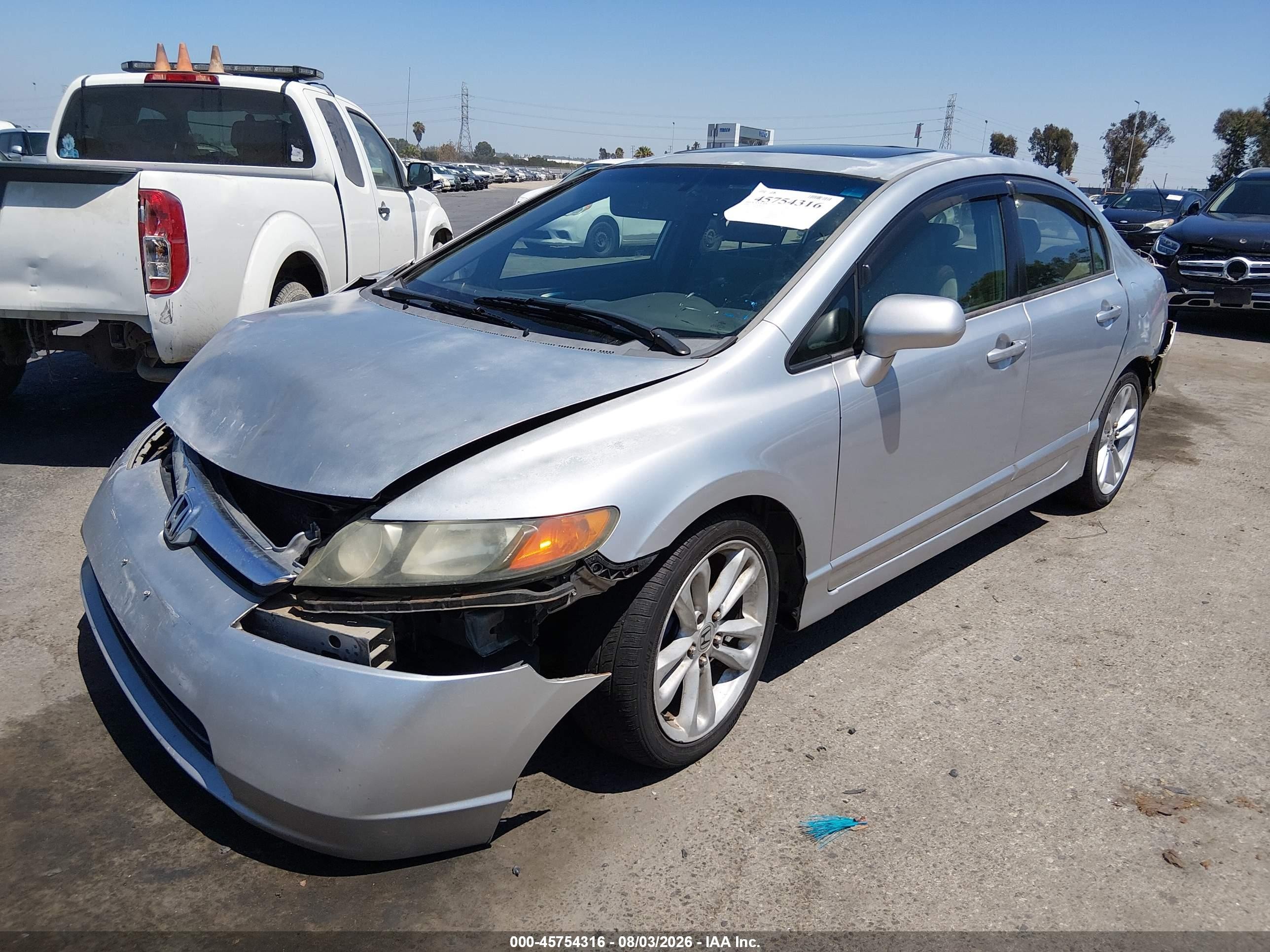 2006 Honda Civic Ex Silver vin: 2HGFA16866H503502