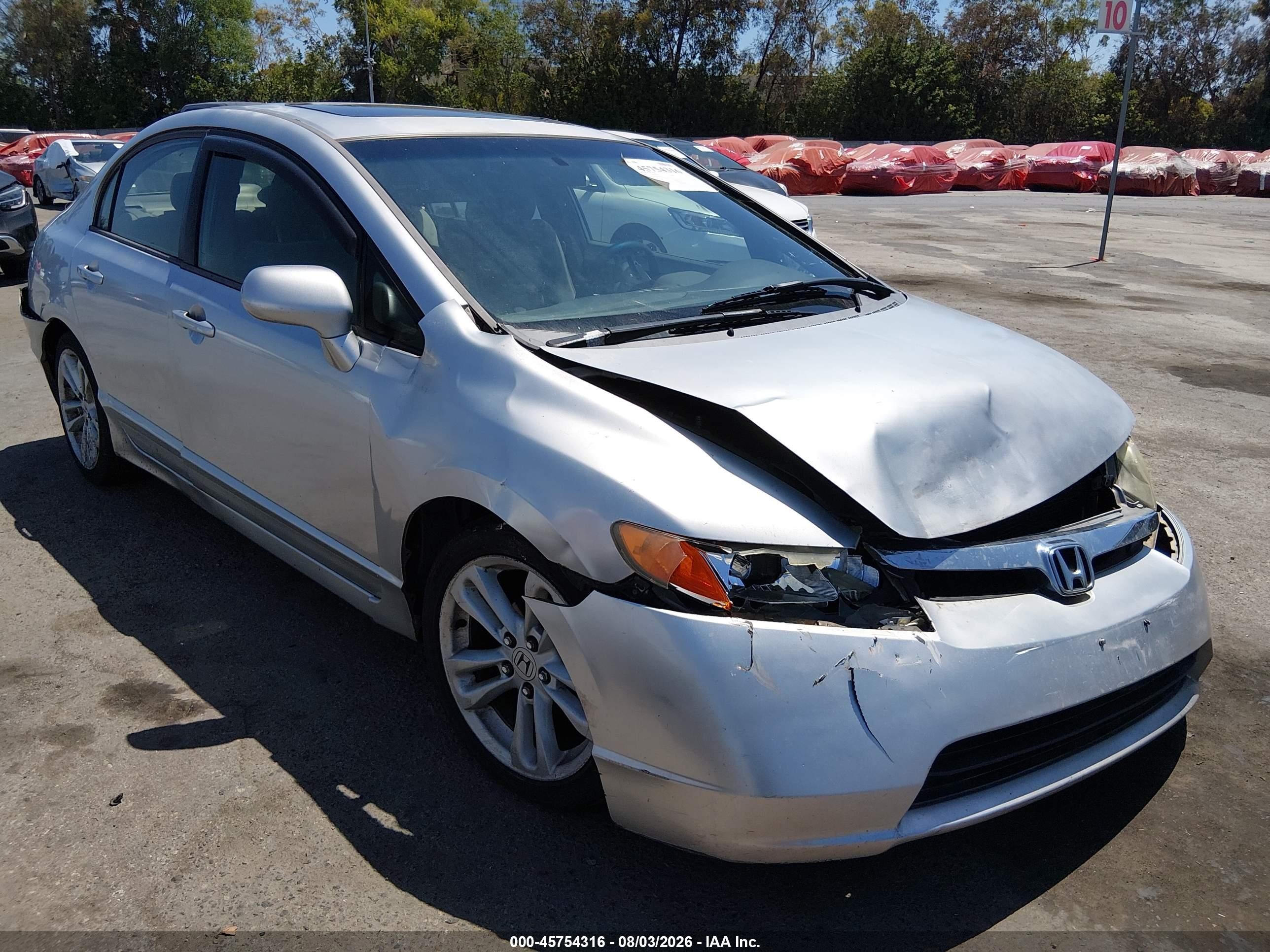 2006 Honda Civic Ex Silver vin: 2HGFA16866H503502