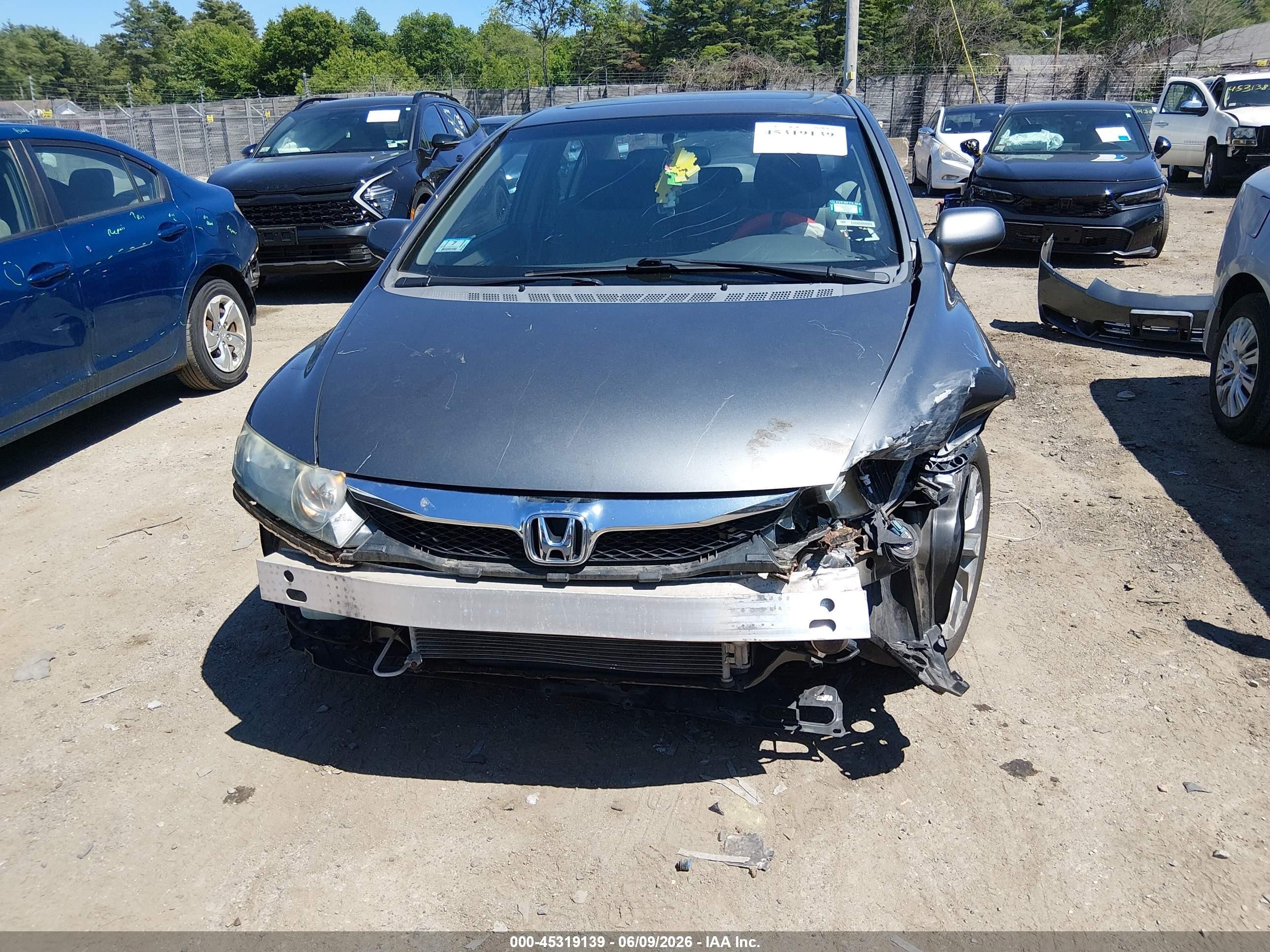 2009 Honda Civic Ex Gray vin: 2HGFA16869H357249