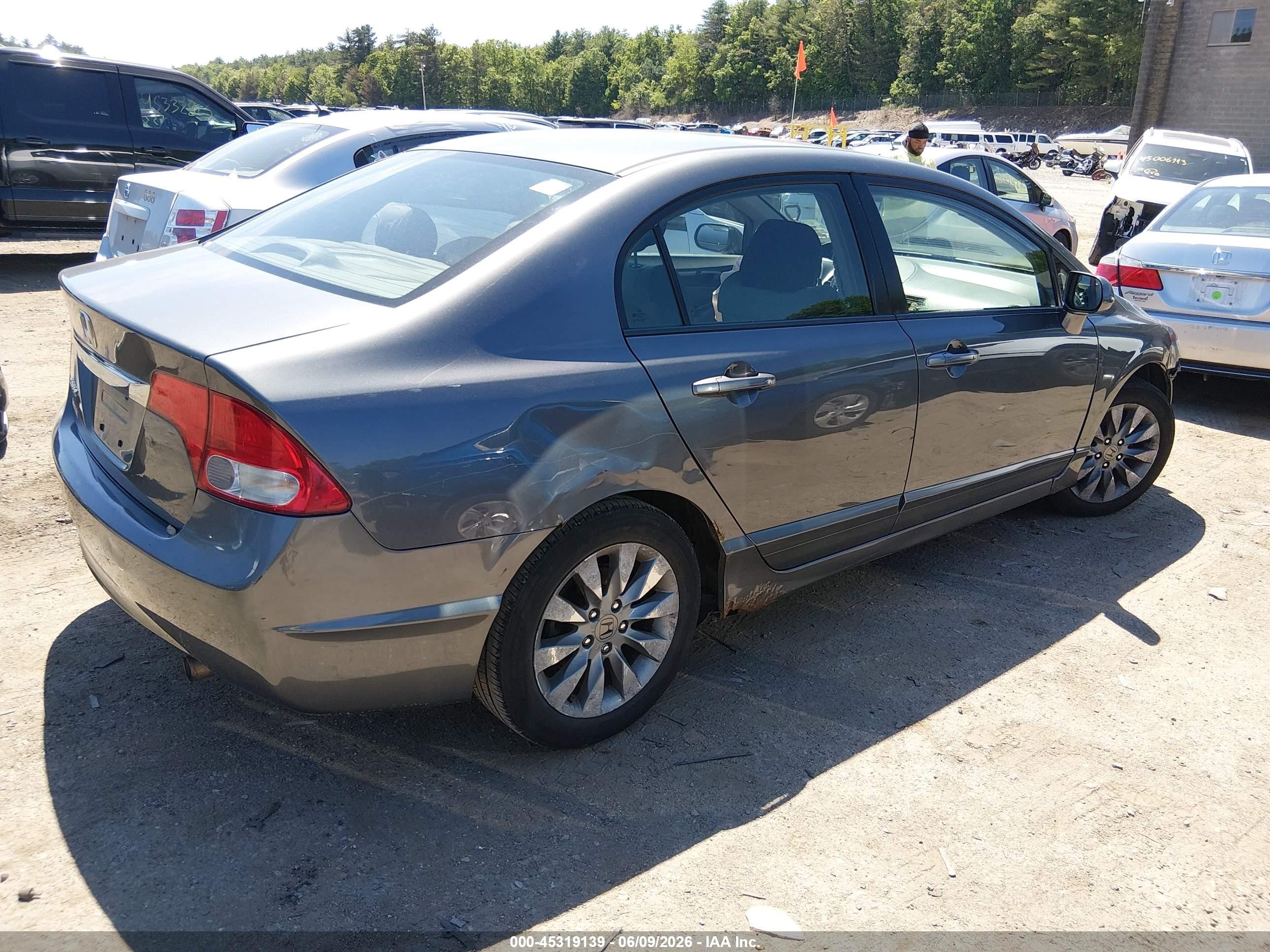 2009 Honda Civic Ex Gray vin: 2HGFA16869H357249