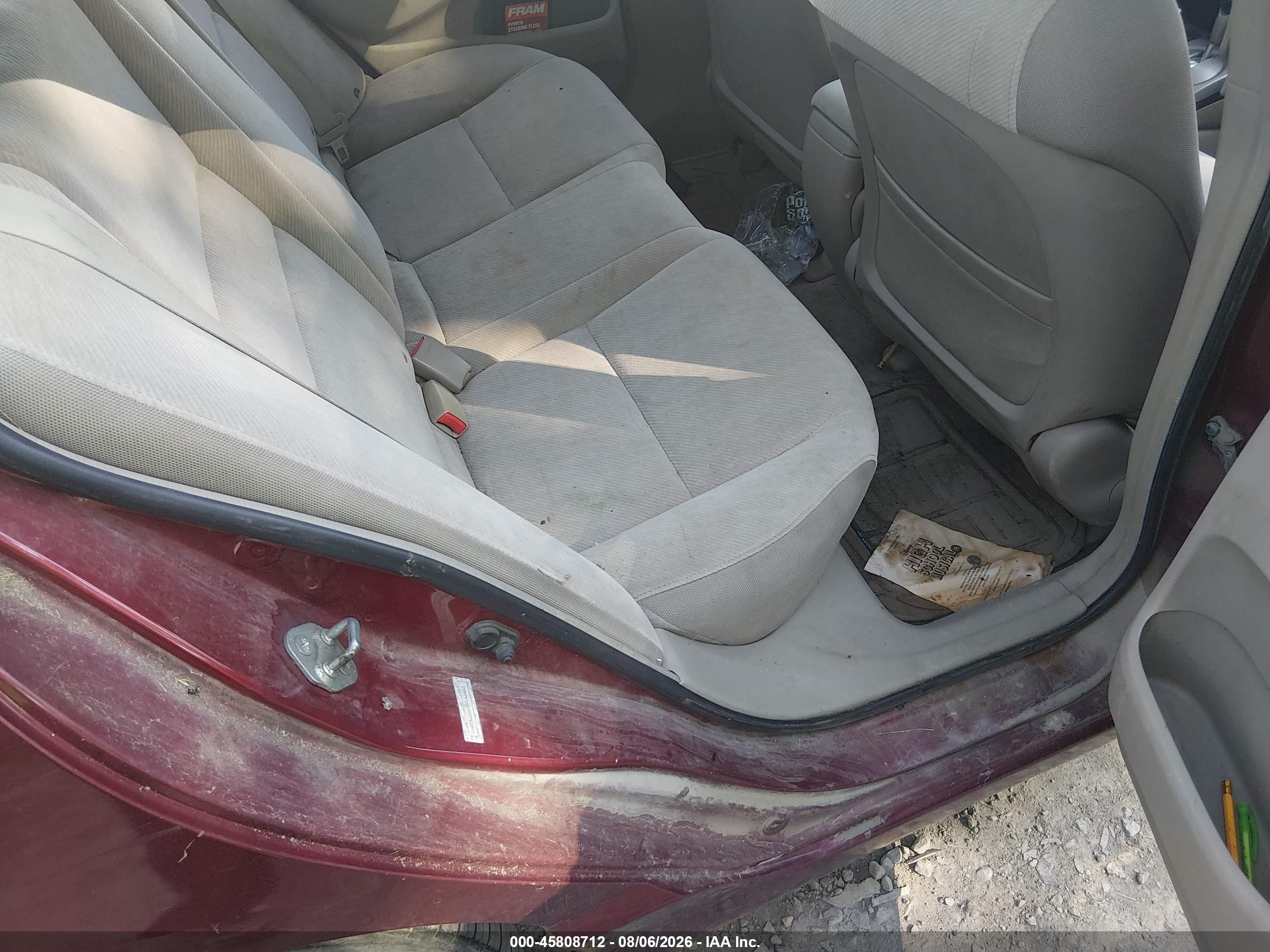 2009 Honda Civic Ex Бордовый vin: 2HGFA16869H542482