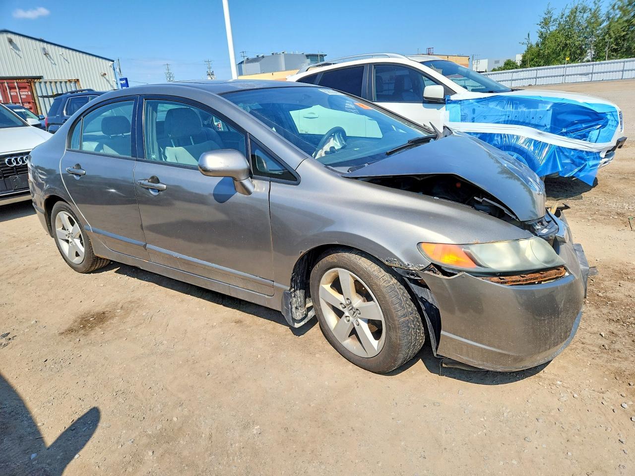 2007 Honda Civic Ex Gray vin: 2HGFA16877H019680