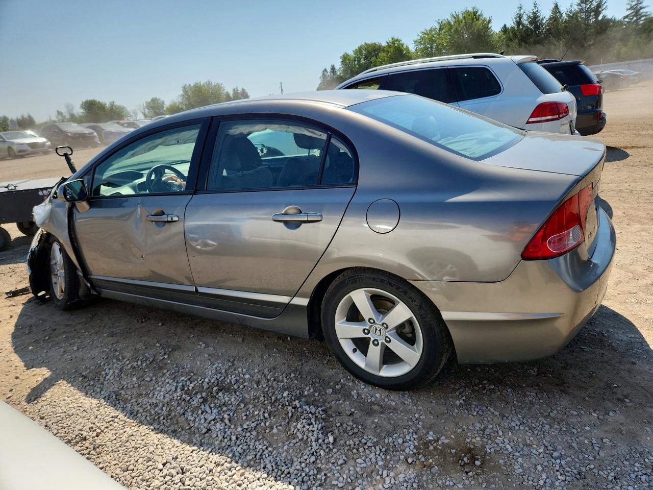 2007 Honda Civic Ex Gray vin: 2HGFA16877H019680