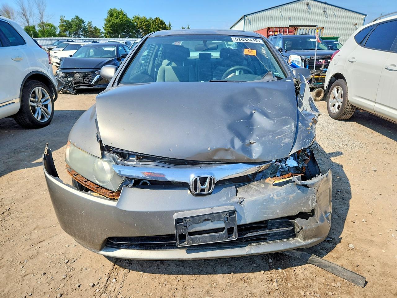 2007 Honda Civic Ex Gray vin: 2HGFA16877H019680