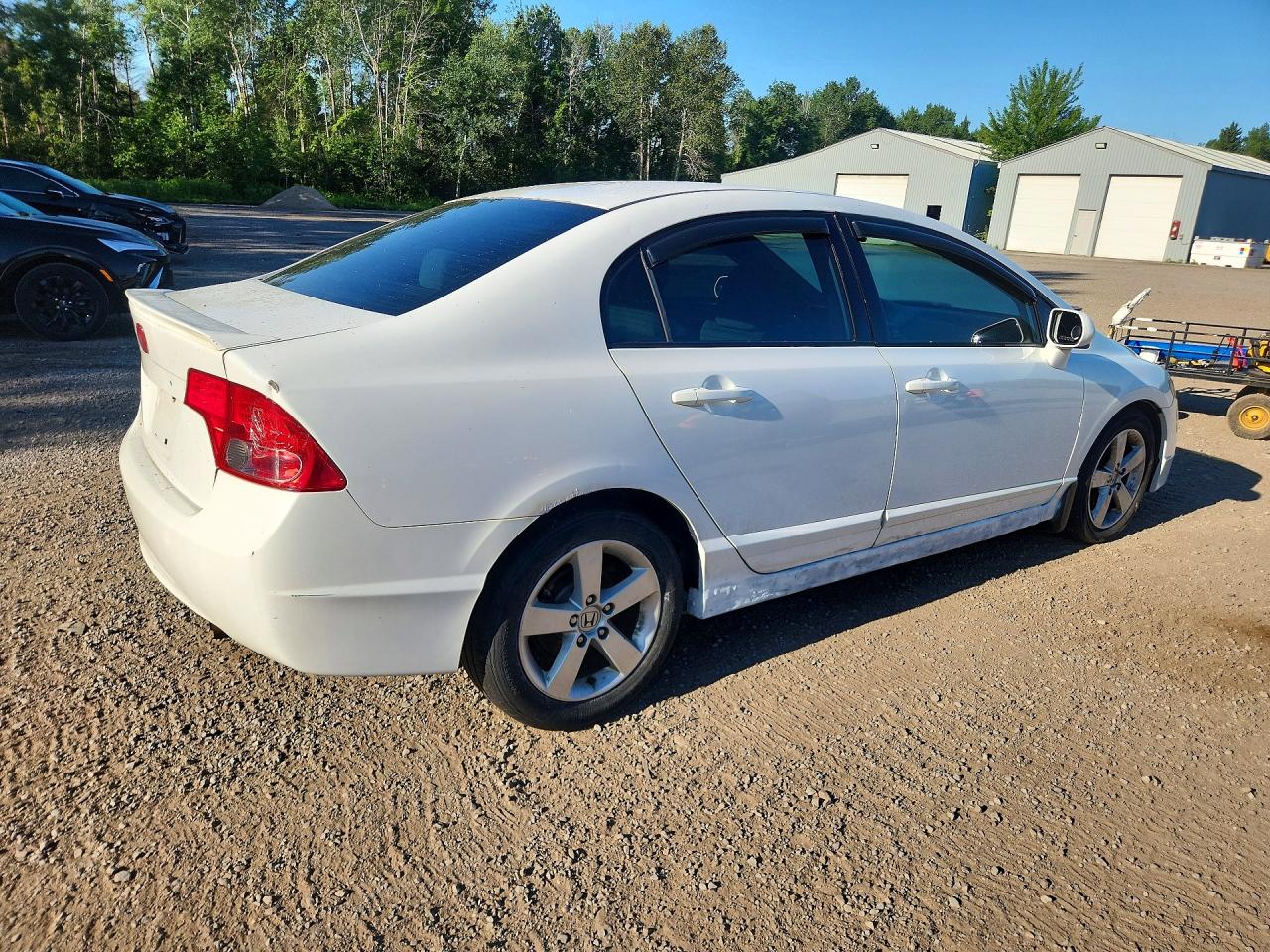 2007 Honda Civic Ex White vin: 2HGFA16877H104681