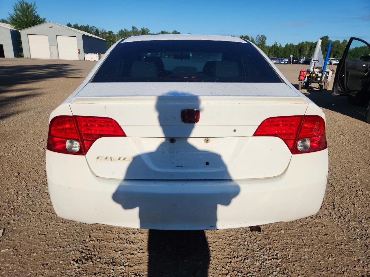 2007 Honda Civic Ex White vin: 2HGFA16877H104681