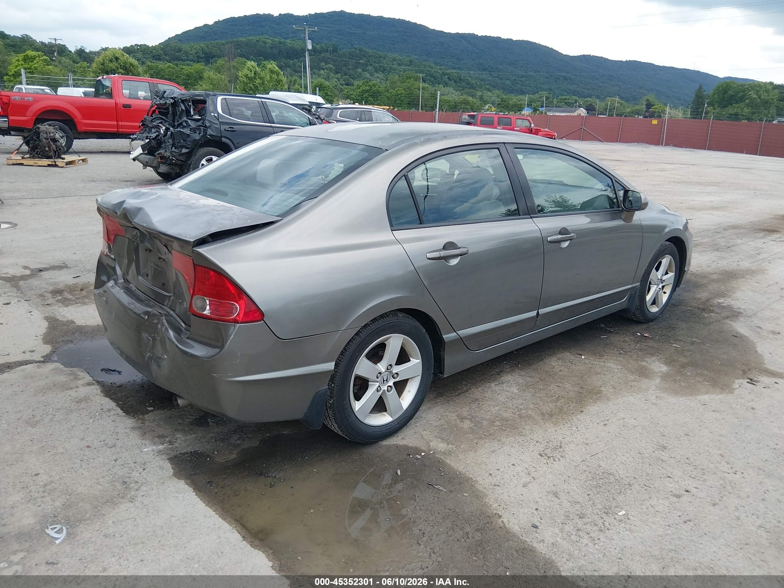 2007 Honda Civic Ex Gray vin: 2HGFA16877H506166