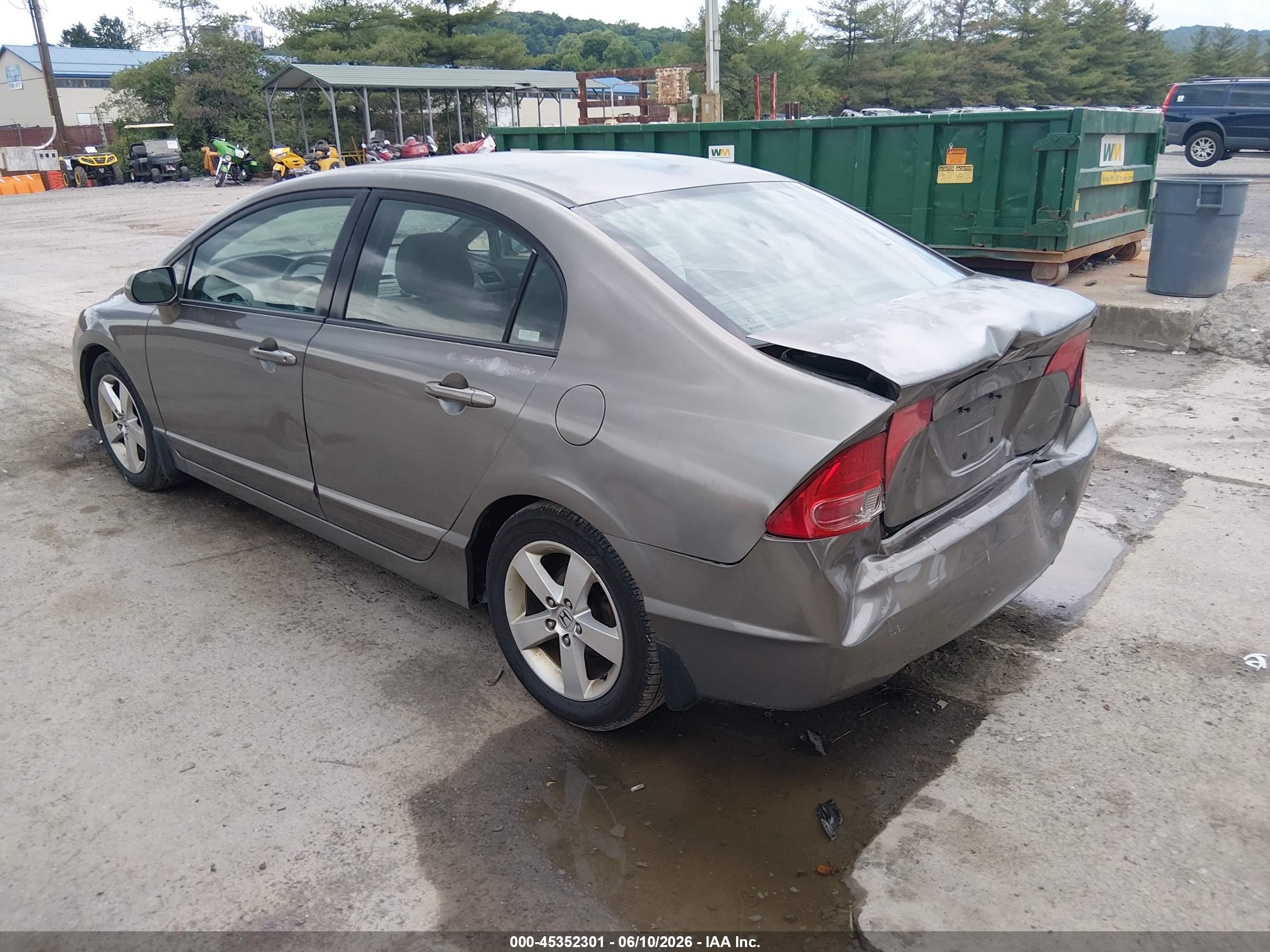 2007 Honda Civic Ex Gray vin: 2HGFA16877H506166