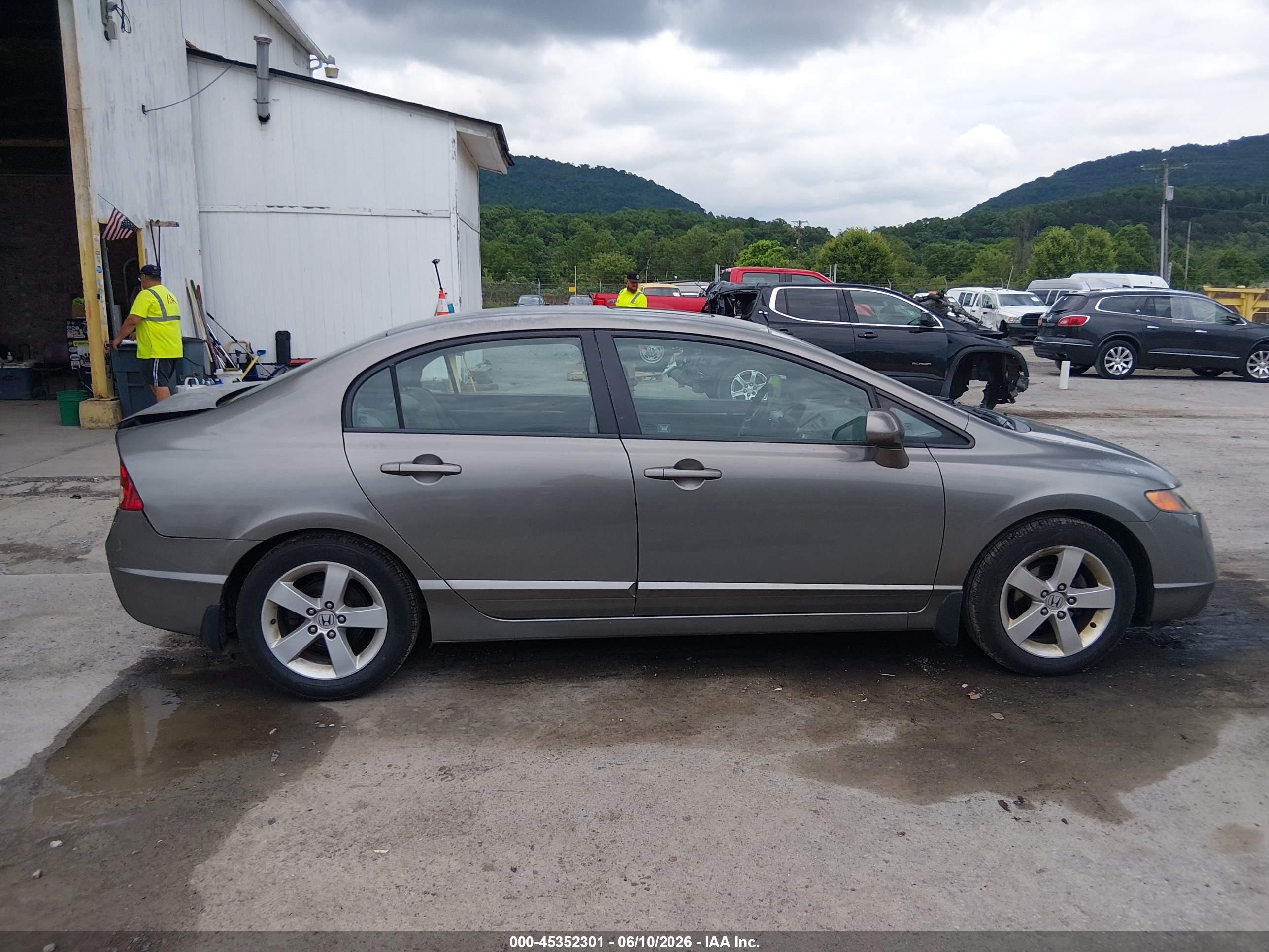 2007 Honda Civic Ex Gray vin: 2HGFA16877H506166