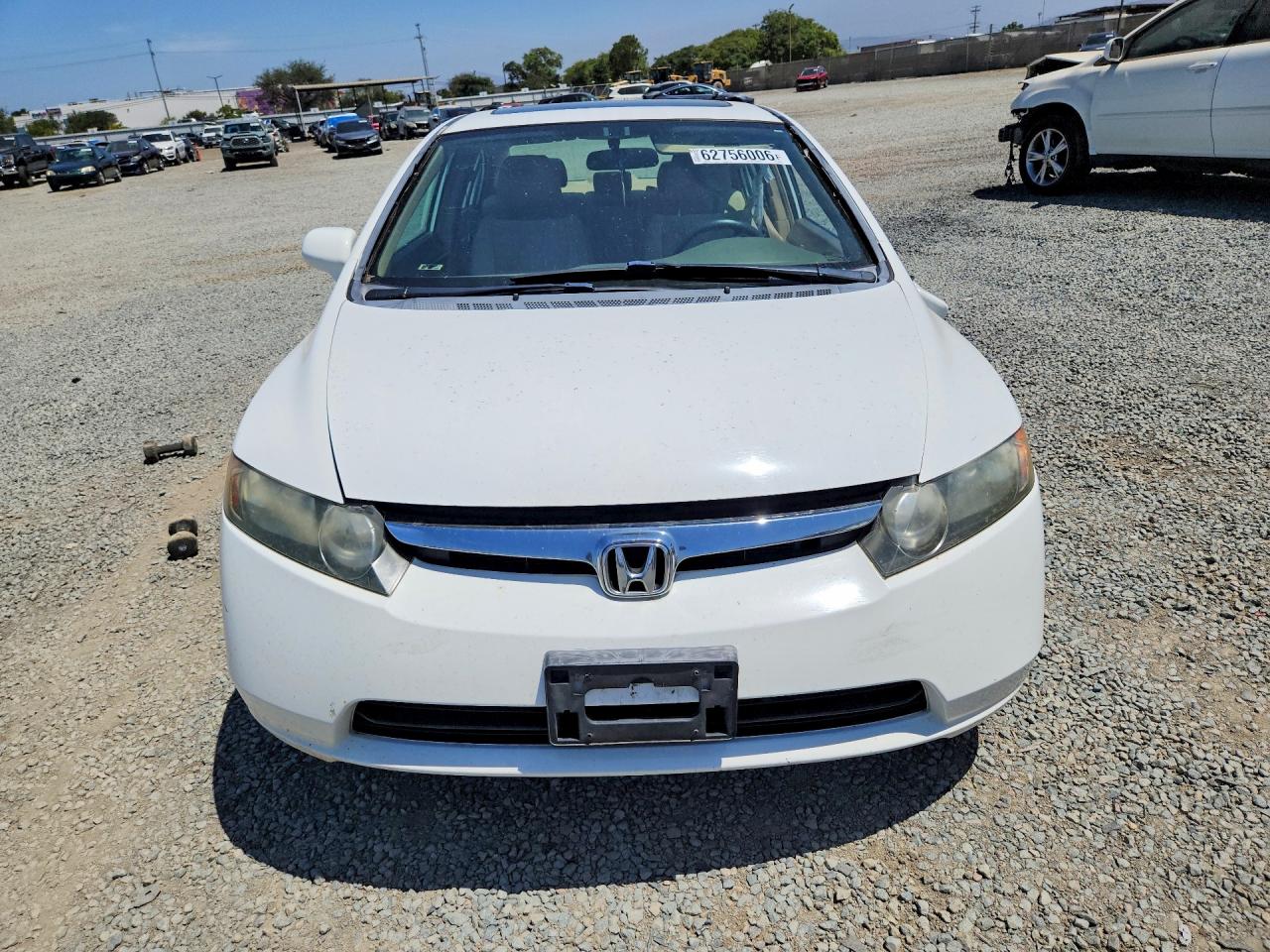 2008 Honda Civic Ex White vin: 2HGFA16878H508131