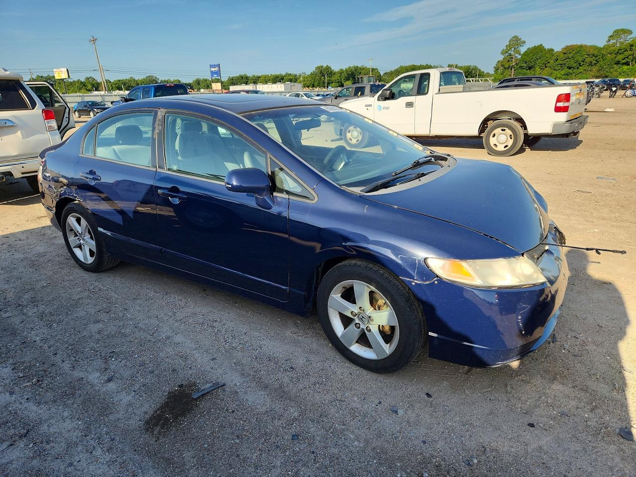 2008 Honda Civic Ex Blue vin: 2HGFA16878H536222