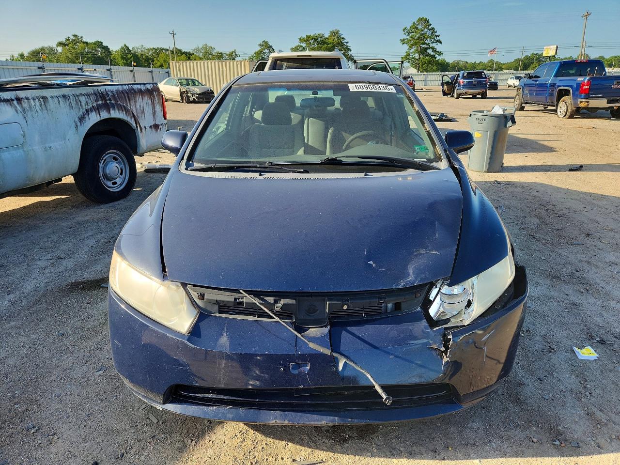 2008 Honda Civic Ex Blue vin: 2HGFA16878H536222