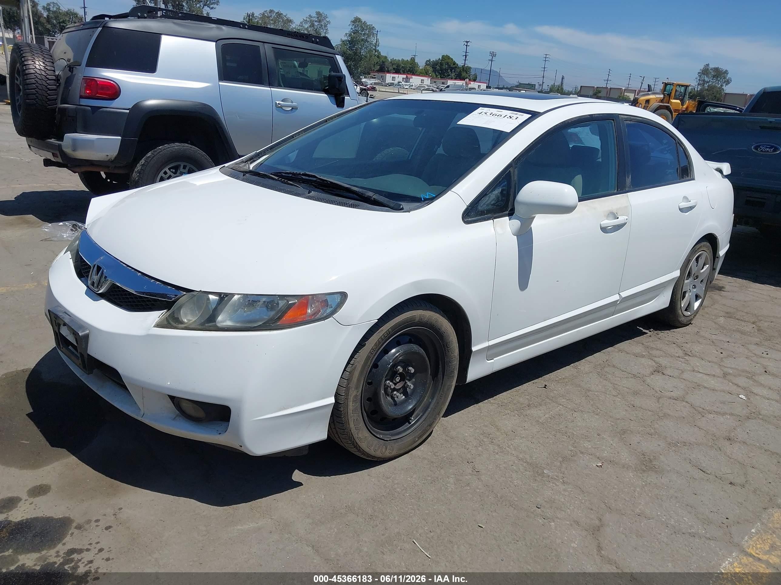 2009 Honda Civic Ex White vin: 2HGFA16879H336233