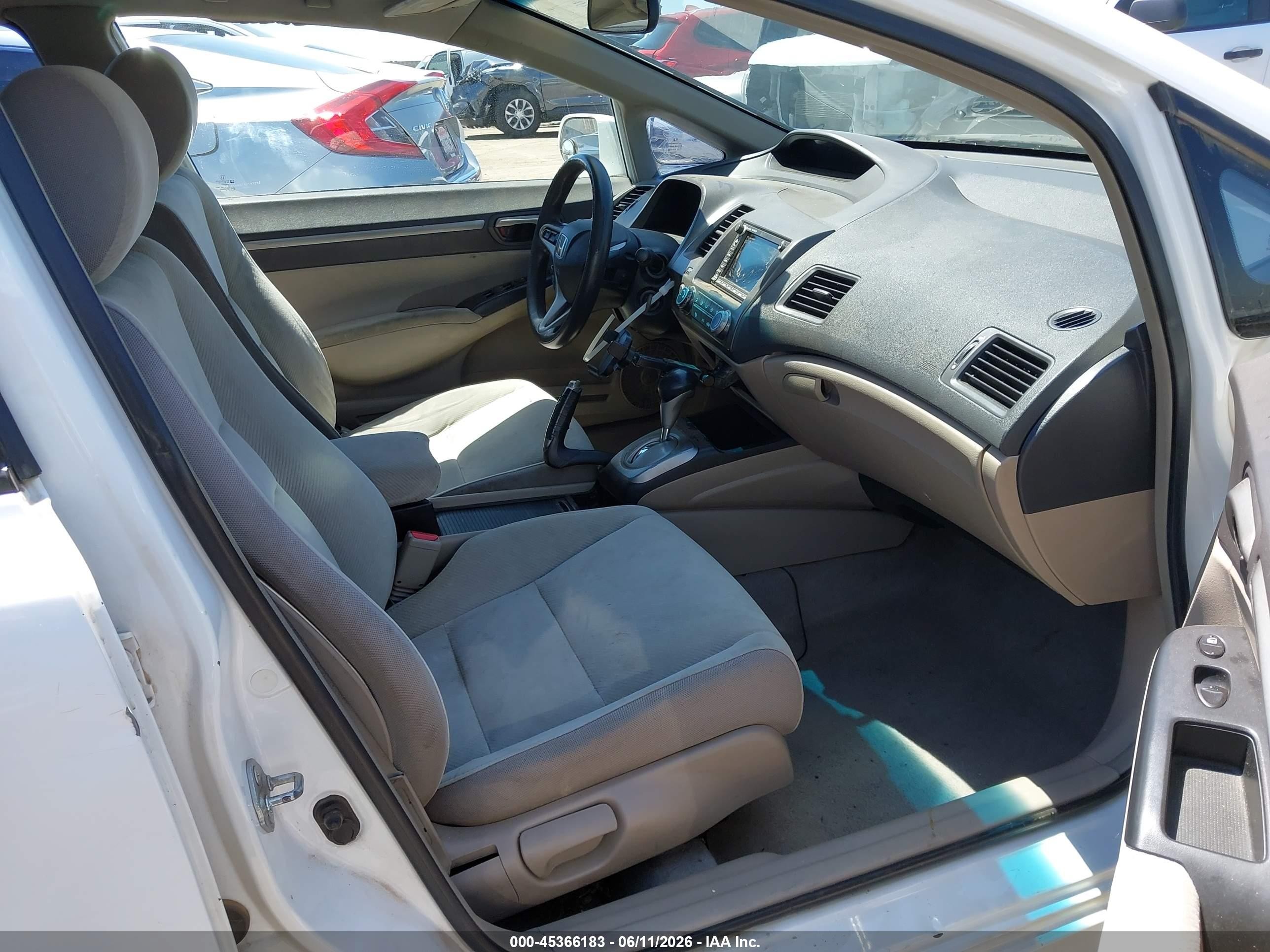 2009 Honda Civic Ex White vin: 2HGFA16879H336233