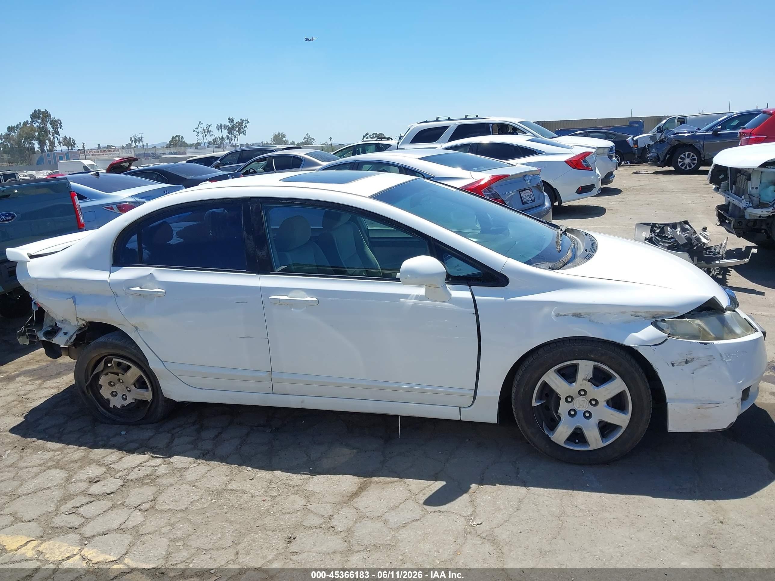 2009 Honda Civic Ex White vin: 2HGFA16879H336233