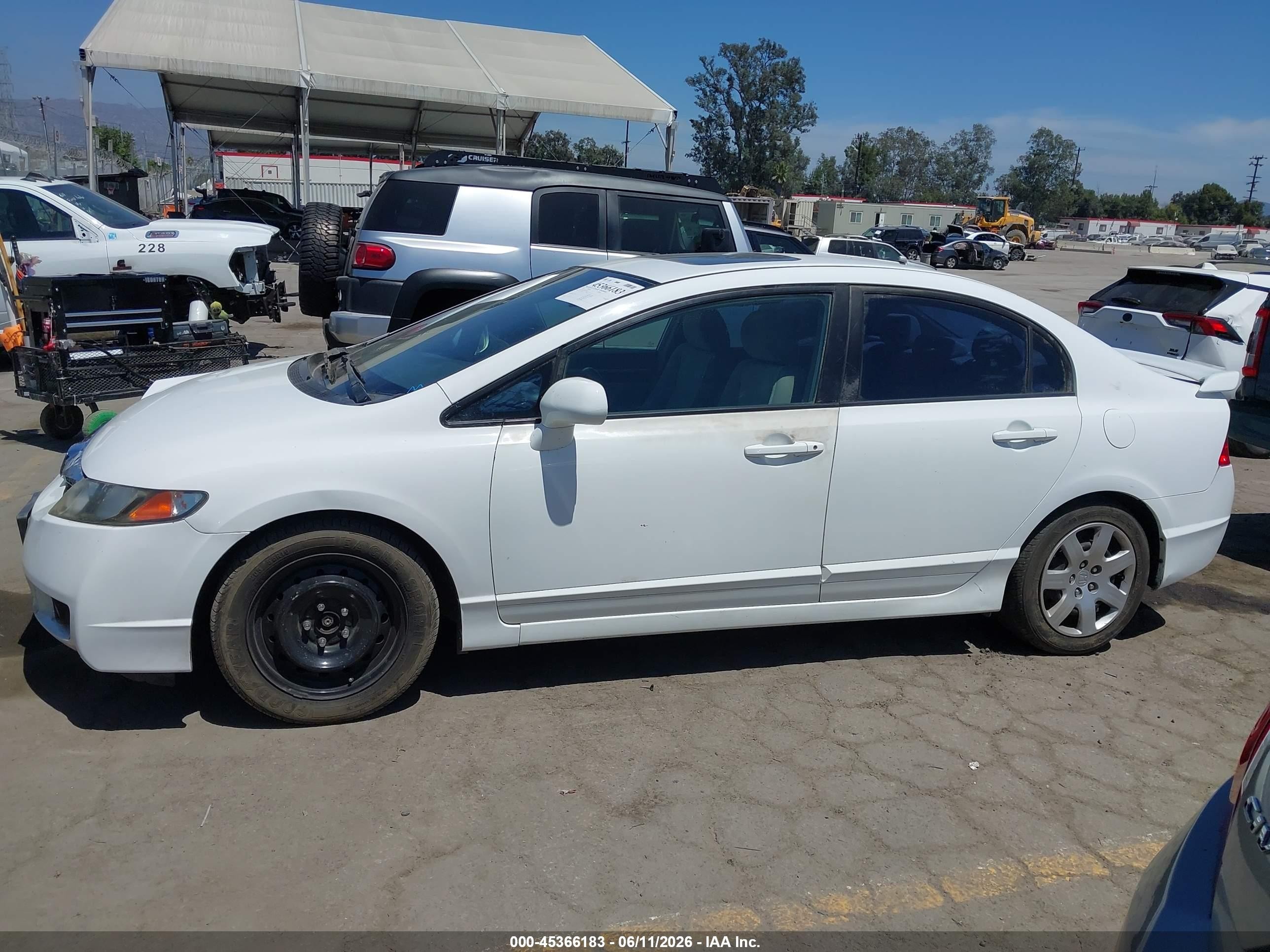 2009 Honda Civic Ex White vin: 2HGFA16879H336233