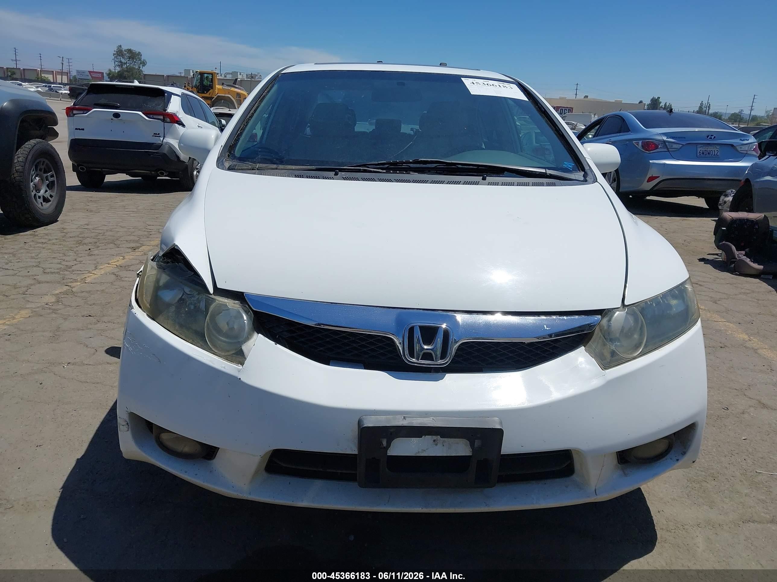 2009 Honda Civic Ex White vin: 2HGFA16879H336233
