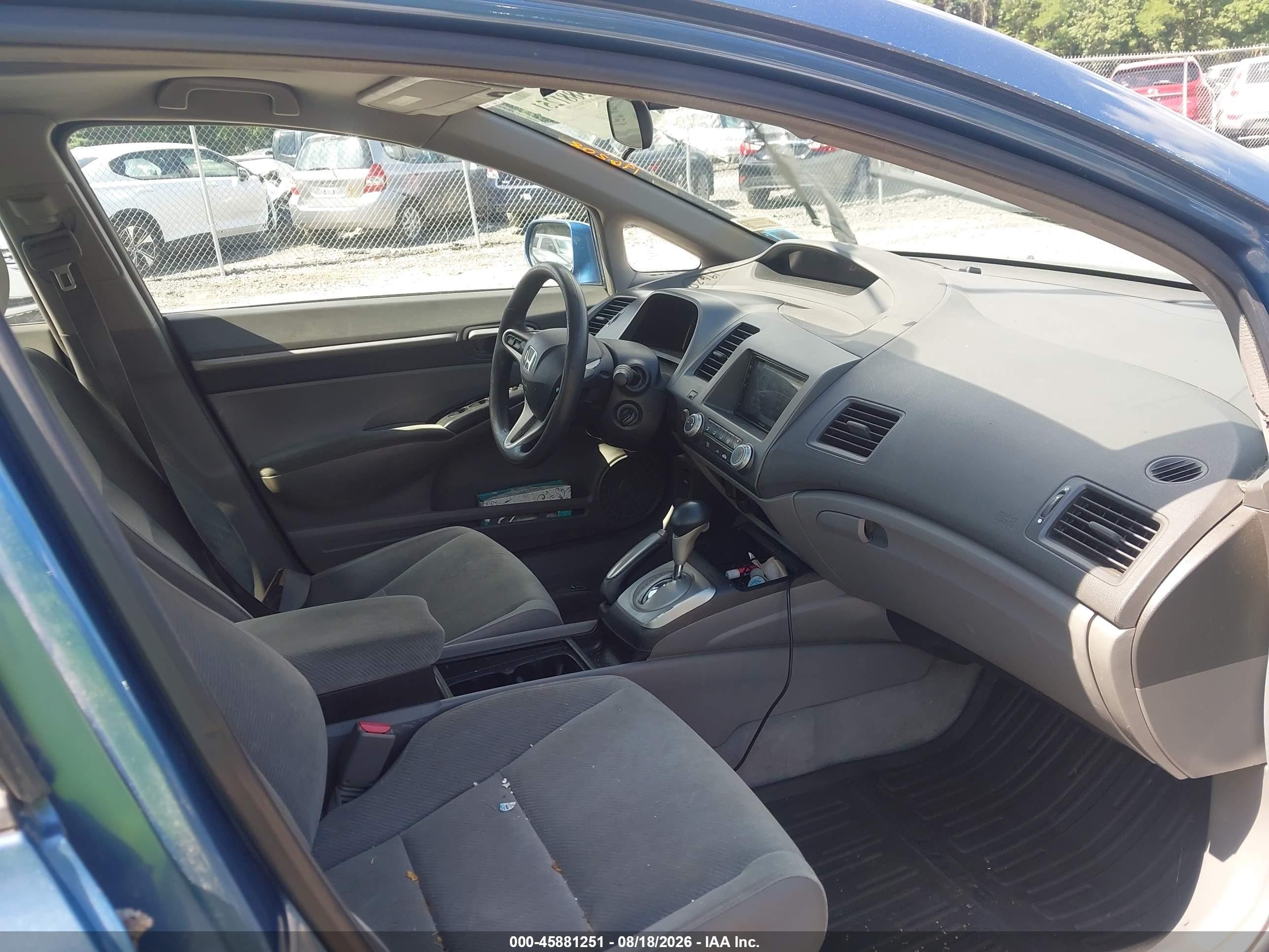 2009 Honda Civic Ex Blue vin: 2HGFA16879H345451