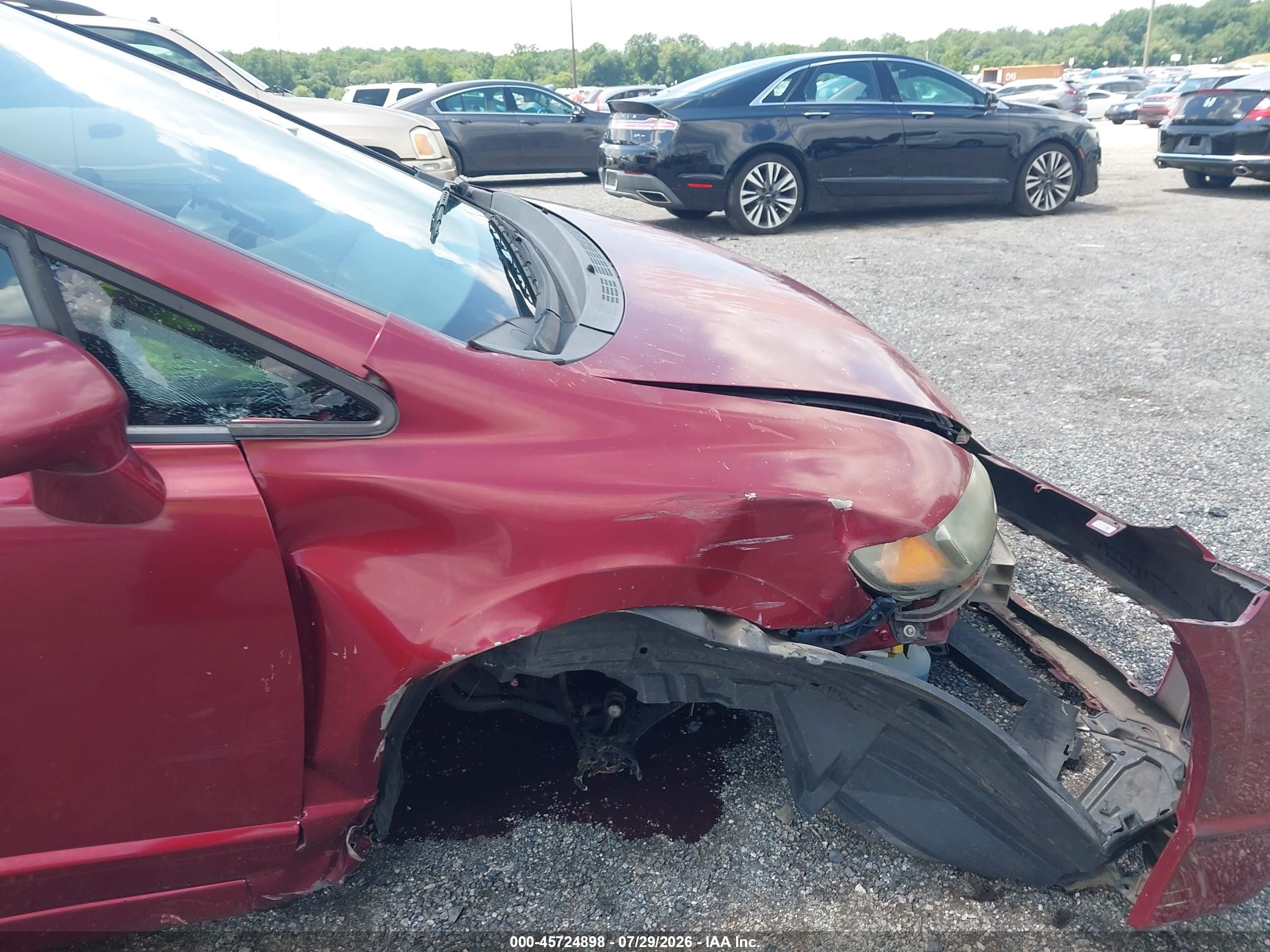 2009 Honda Civic Ex Красный vin: 2HGFA16879H354439