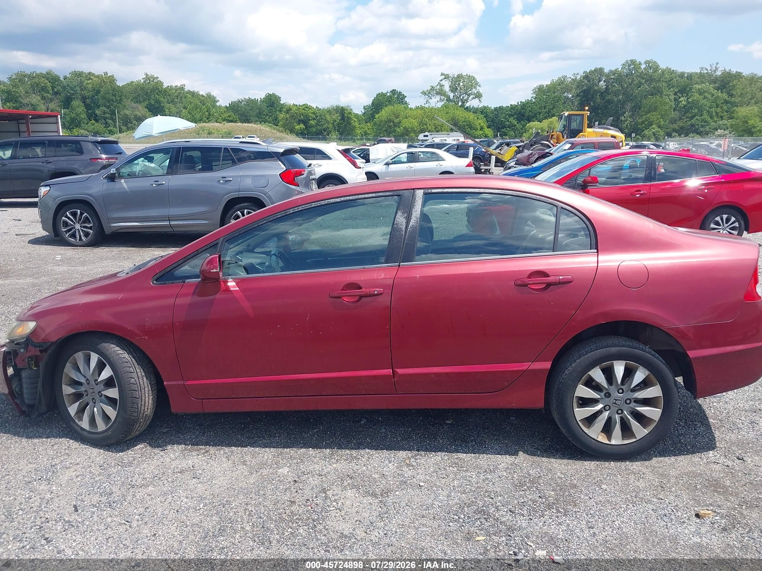 2009 Honda Civic Ex Красный vin: 2HGFA16879H354439
