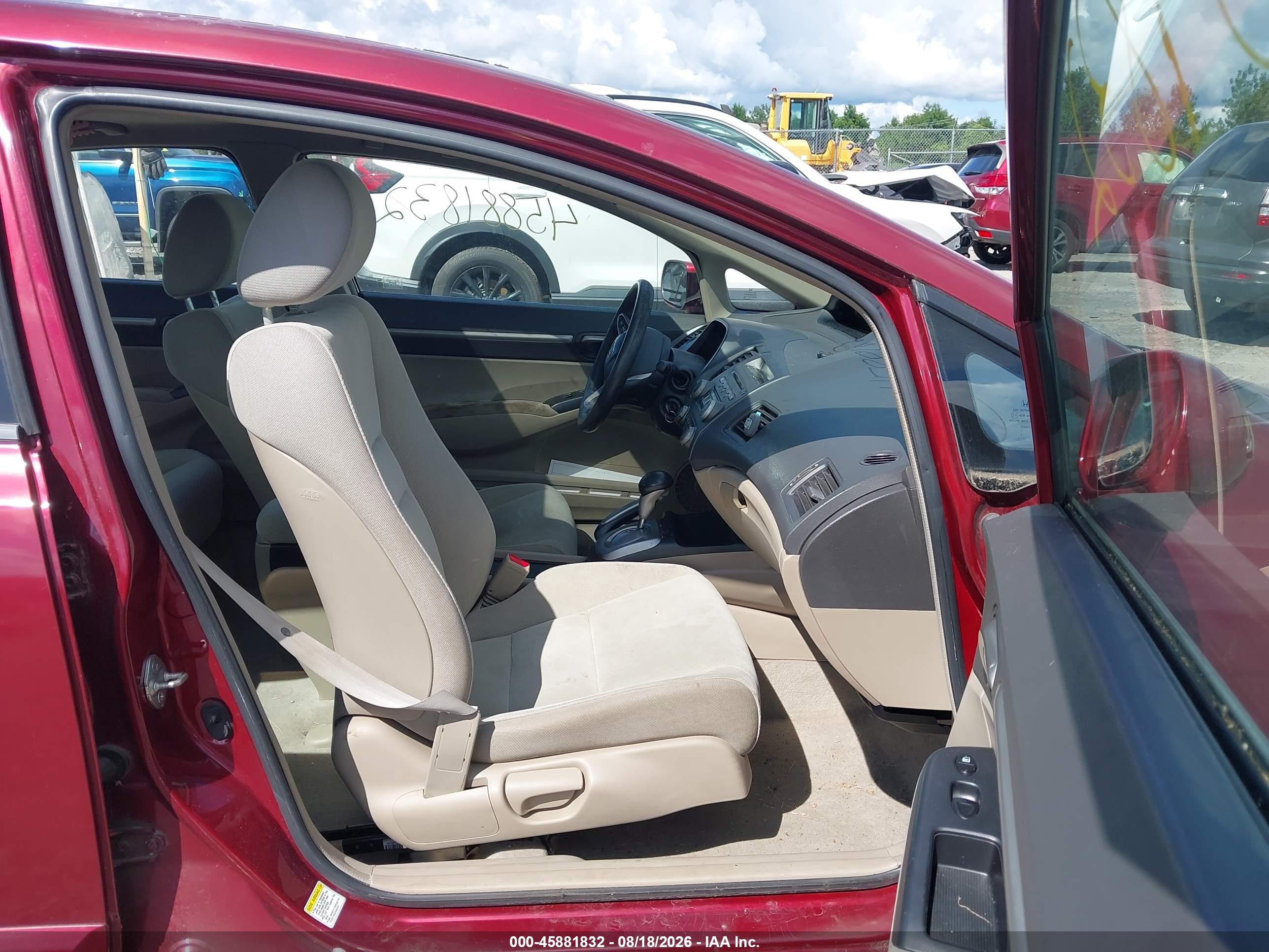 2009 Honda Civic Ex Red vin: 2HGFA16879H520751