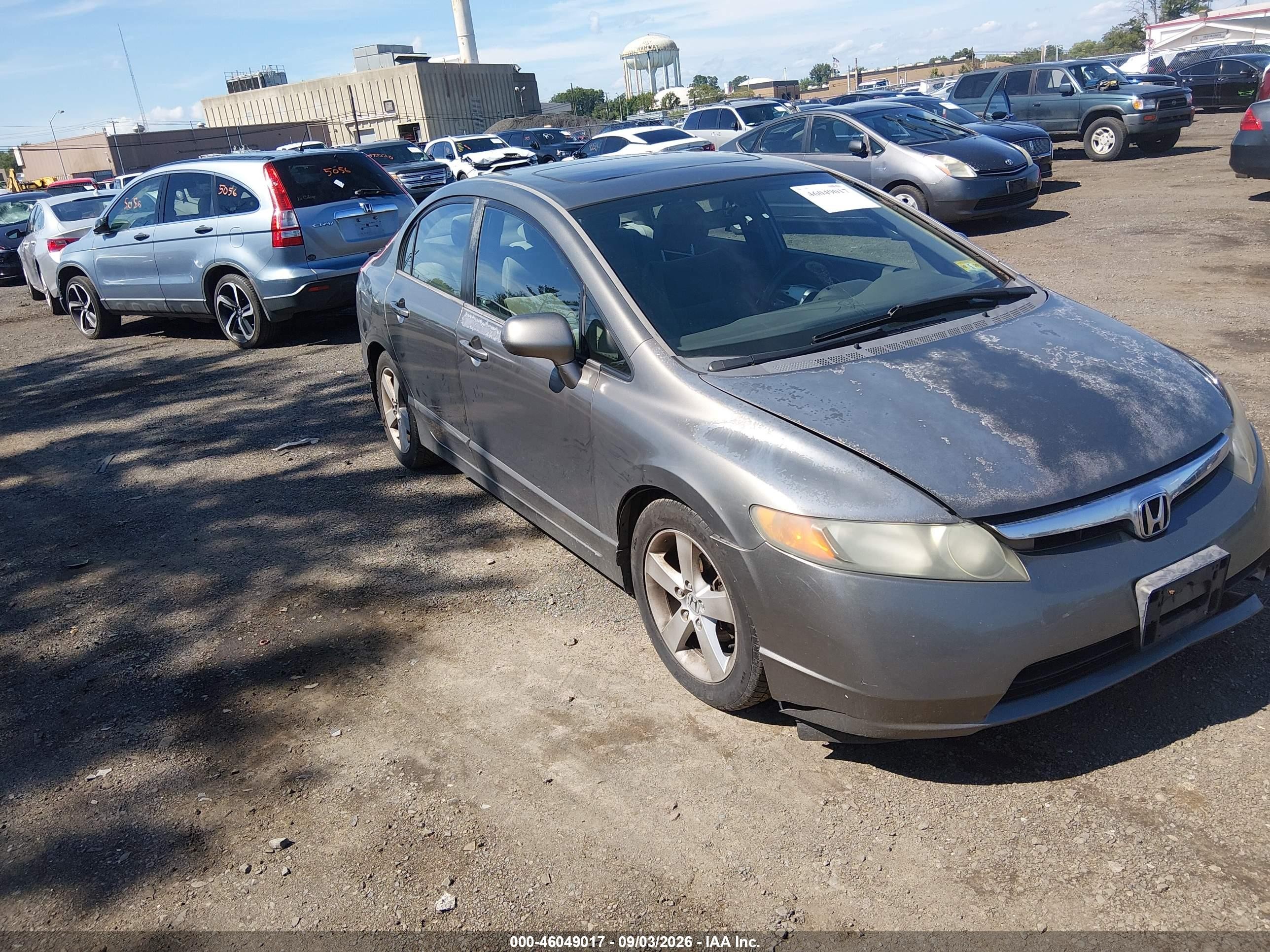 2006 Honda Civic Ex Gray vin: 2HGFA16886H513366