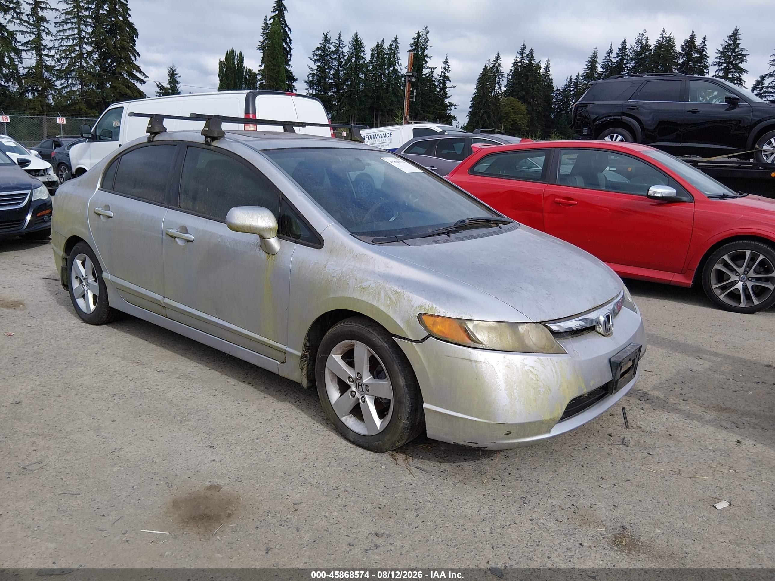 2007 Honda Civic Ex Silver vin: 2HGFA16887H303450