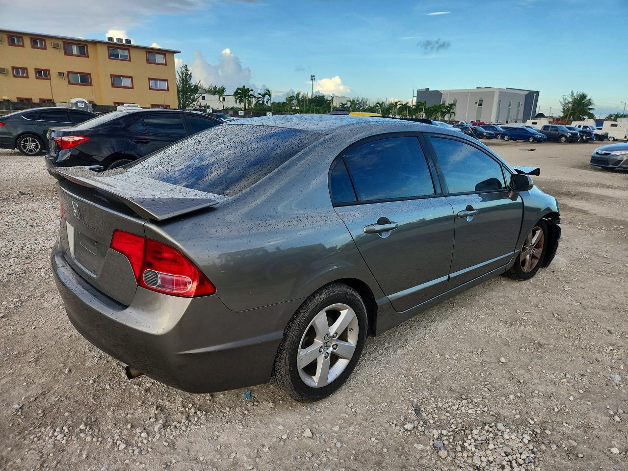 2008 Honda Civic Ex Gray vin: 2HGFA16888H507070