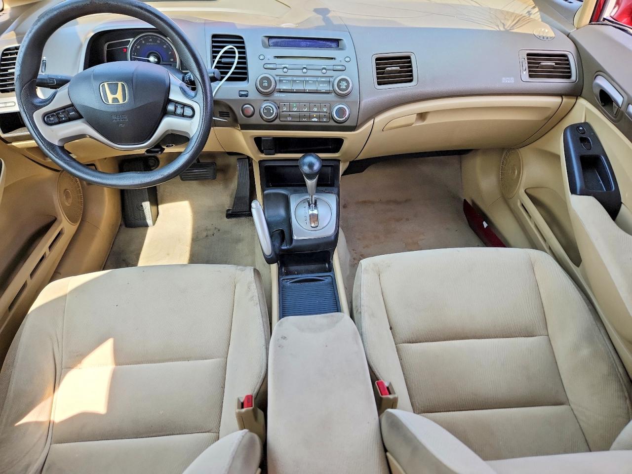 2008 Honda Civic Ex Burgundy vin: 2HGFA16888H509482