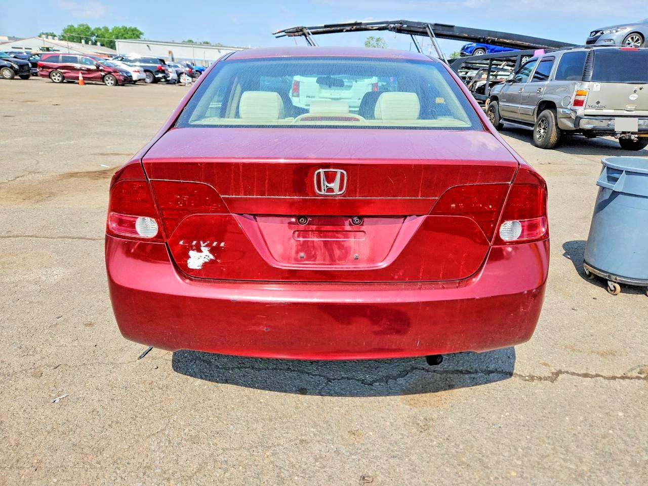 2008 Honda Civic Ex Burgundy vin: 2HGFA16888H509482