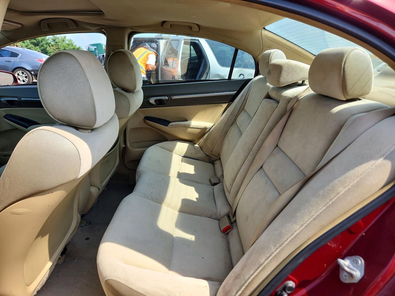 2008 Honda Civic Ex Burgundy vin: 2HGFA16888H509482