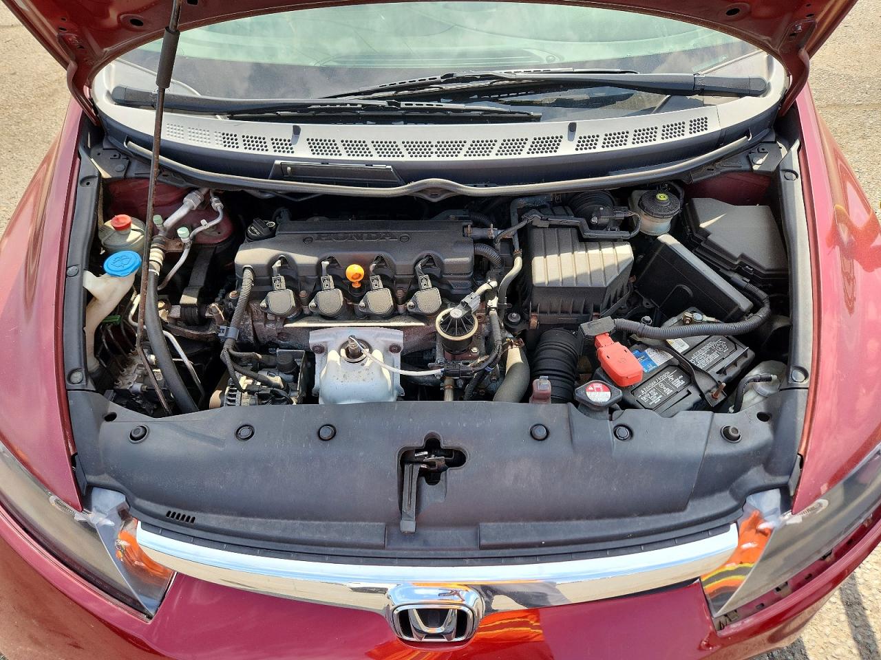 2008 Honda Civic Ex Burgundy vin: 2HGFA16888H509482
