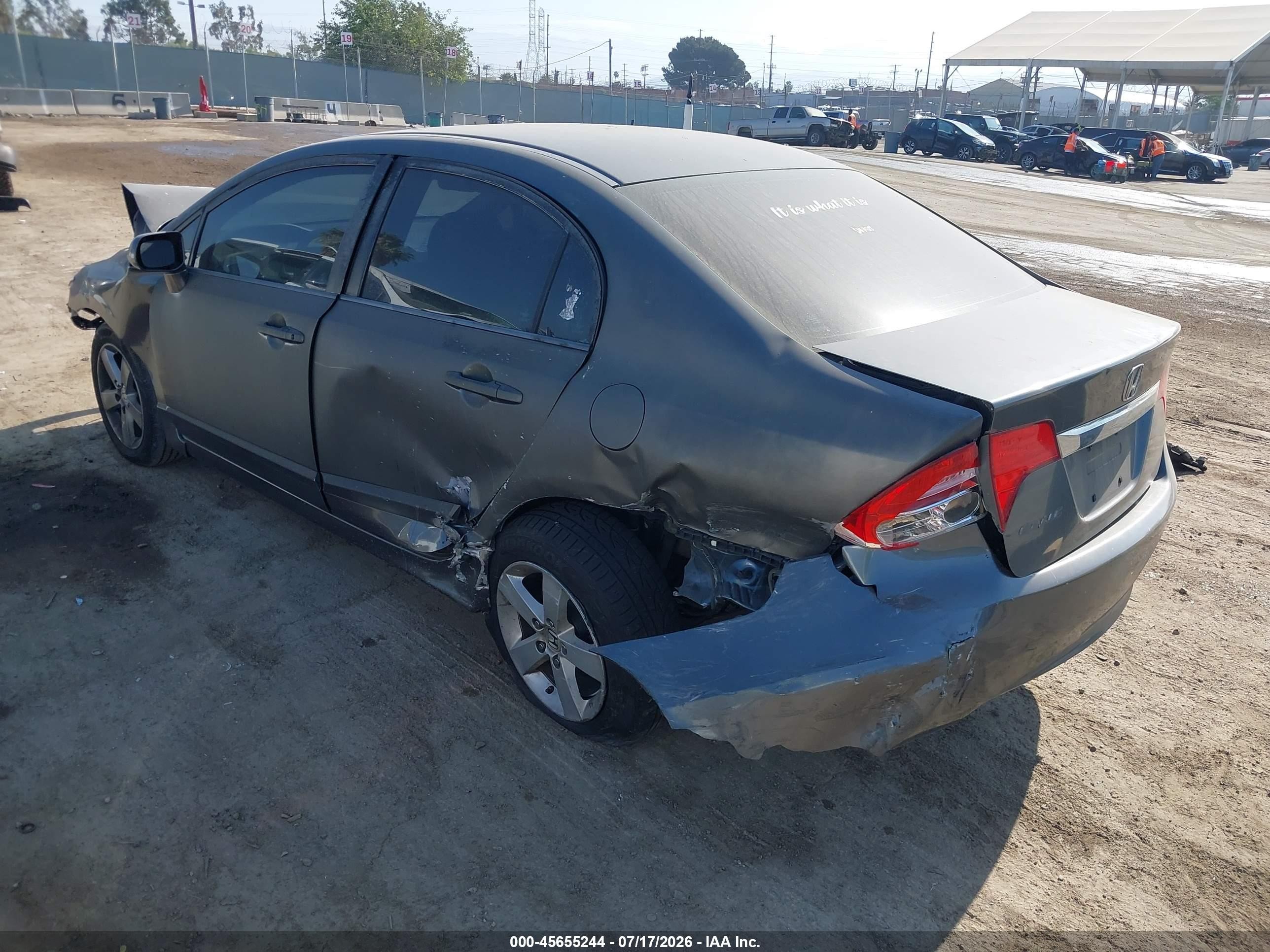 2009 Honda Civic Ex Gray vin: 2HGFA16889H340727