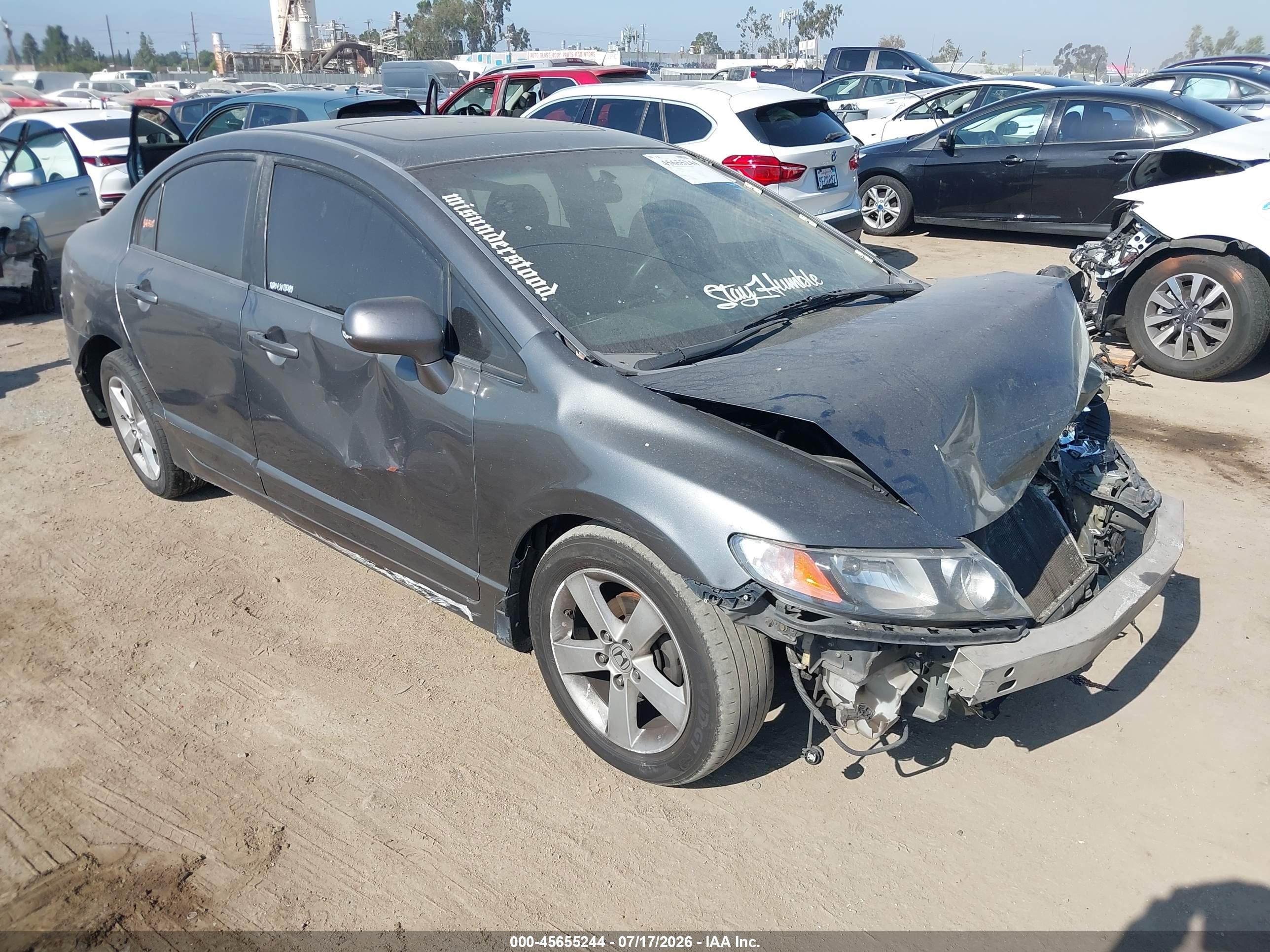 2009 Honda Civic Ex Gray vin: 2HGFA16889H340727