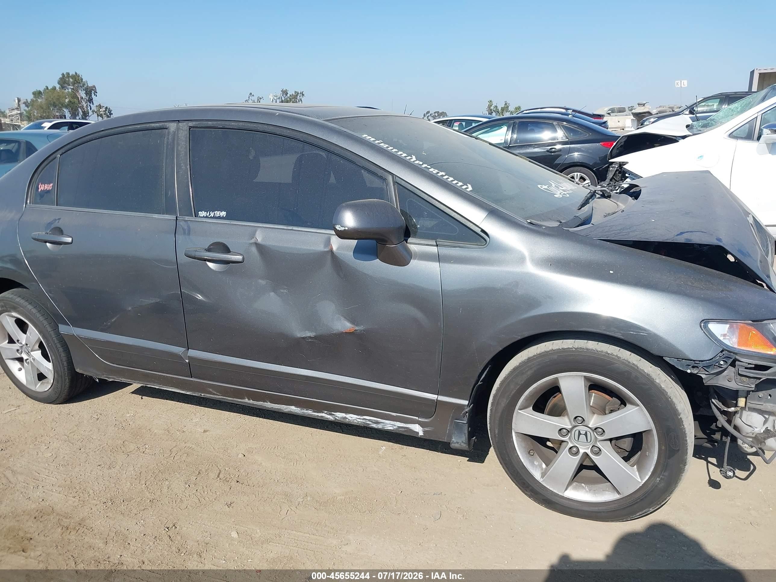 2009 Honda Civic Ex Gray vin: 2HGFA16889H340727