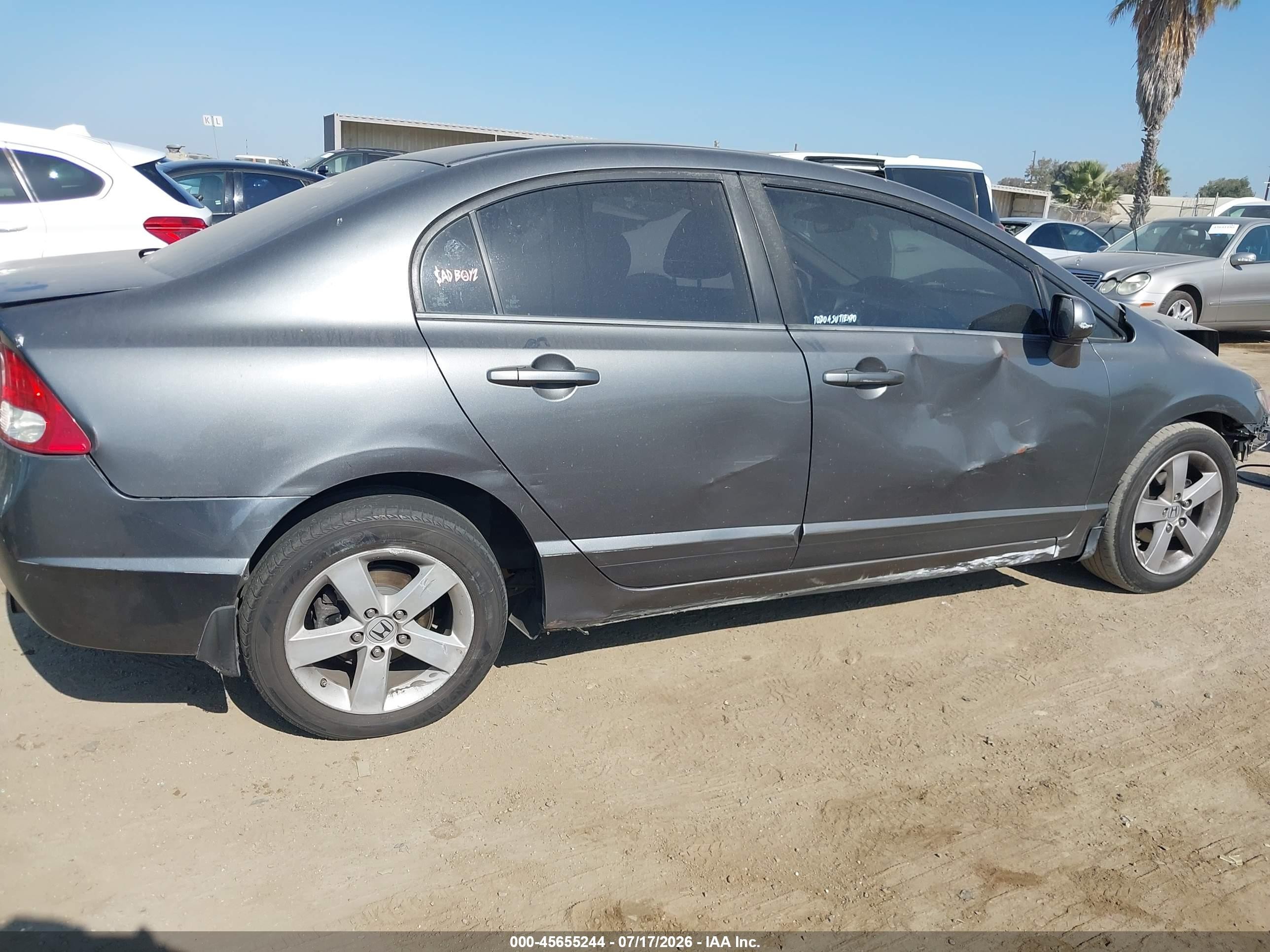 2009 Honda Civic Ex Gray vin: 2HGFA16889H340727