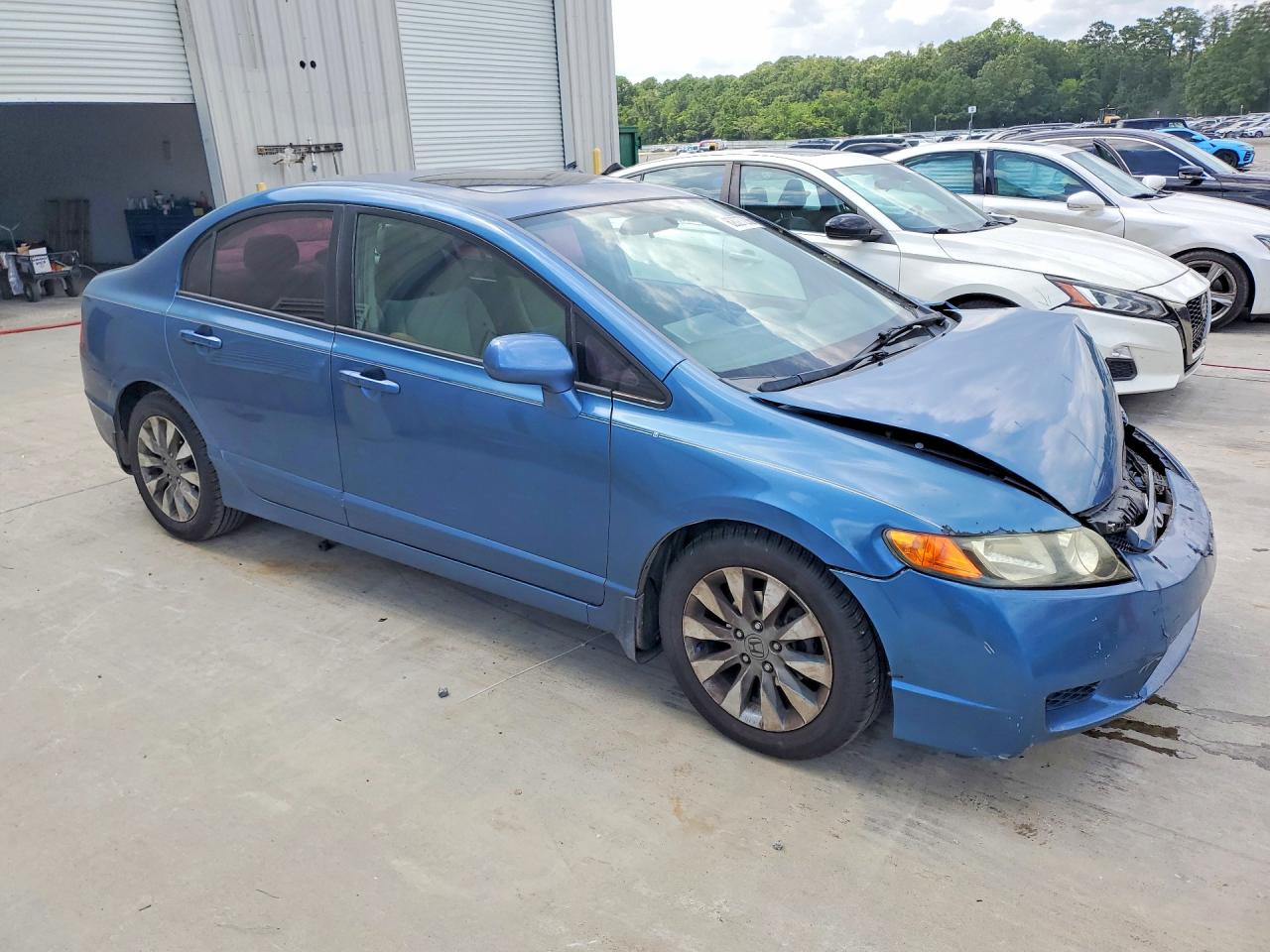 2009 Honda Civic Ex Синий vin: 2HGFA16889H524193