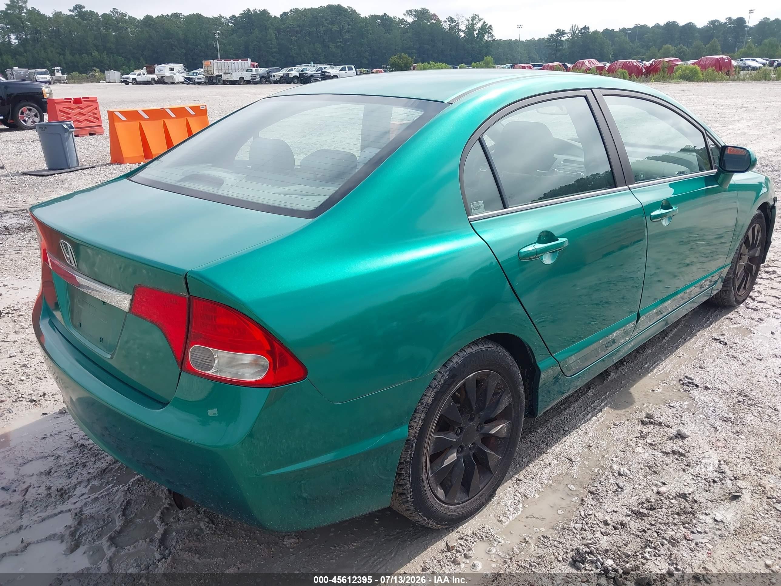 2009 Honda Civic Ex Green vin: 2HGFA16889H531046