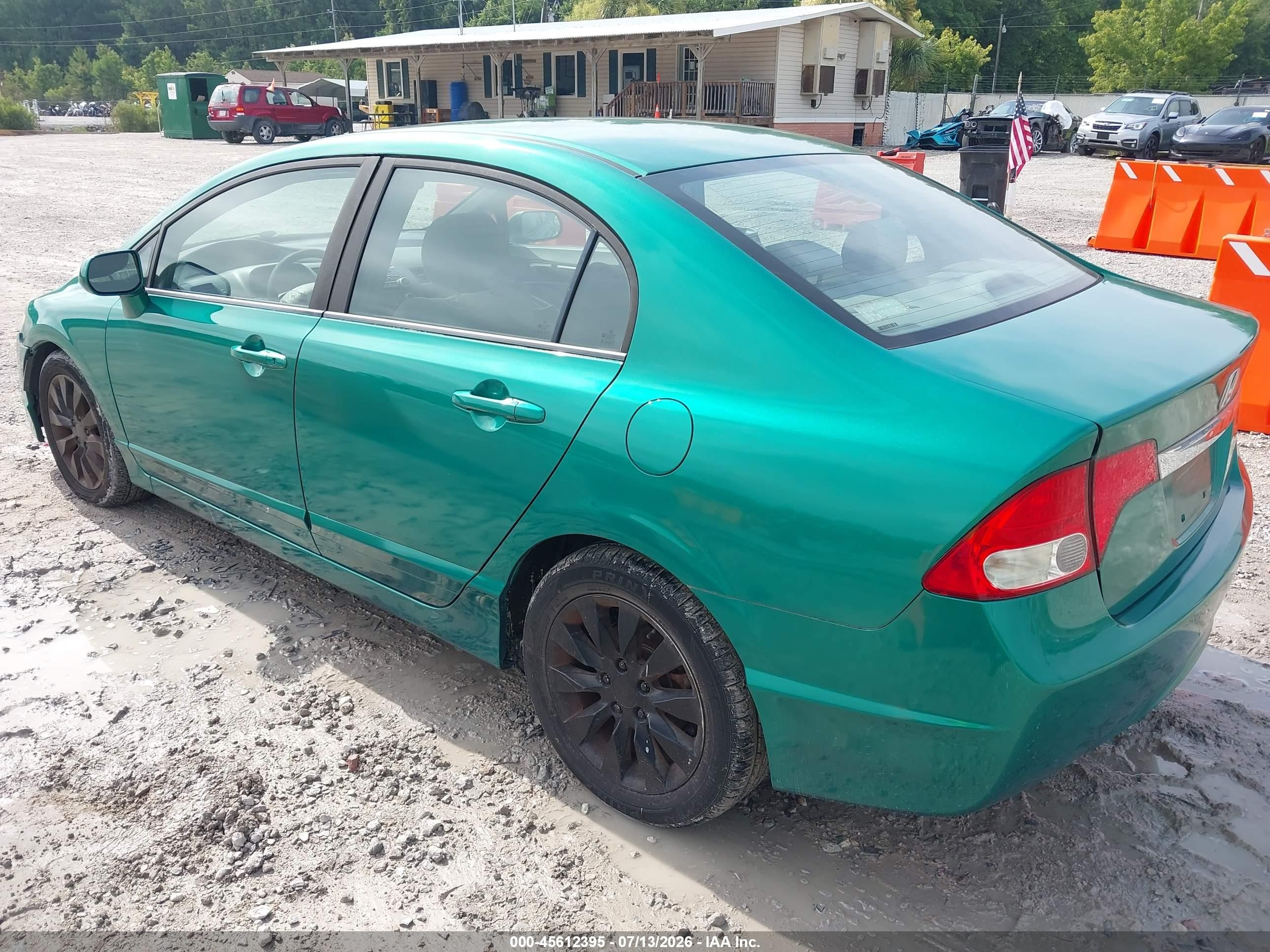 2009 Honda Civic Ex Green vin: 2HGFA16889H531046