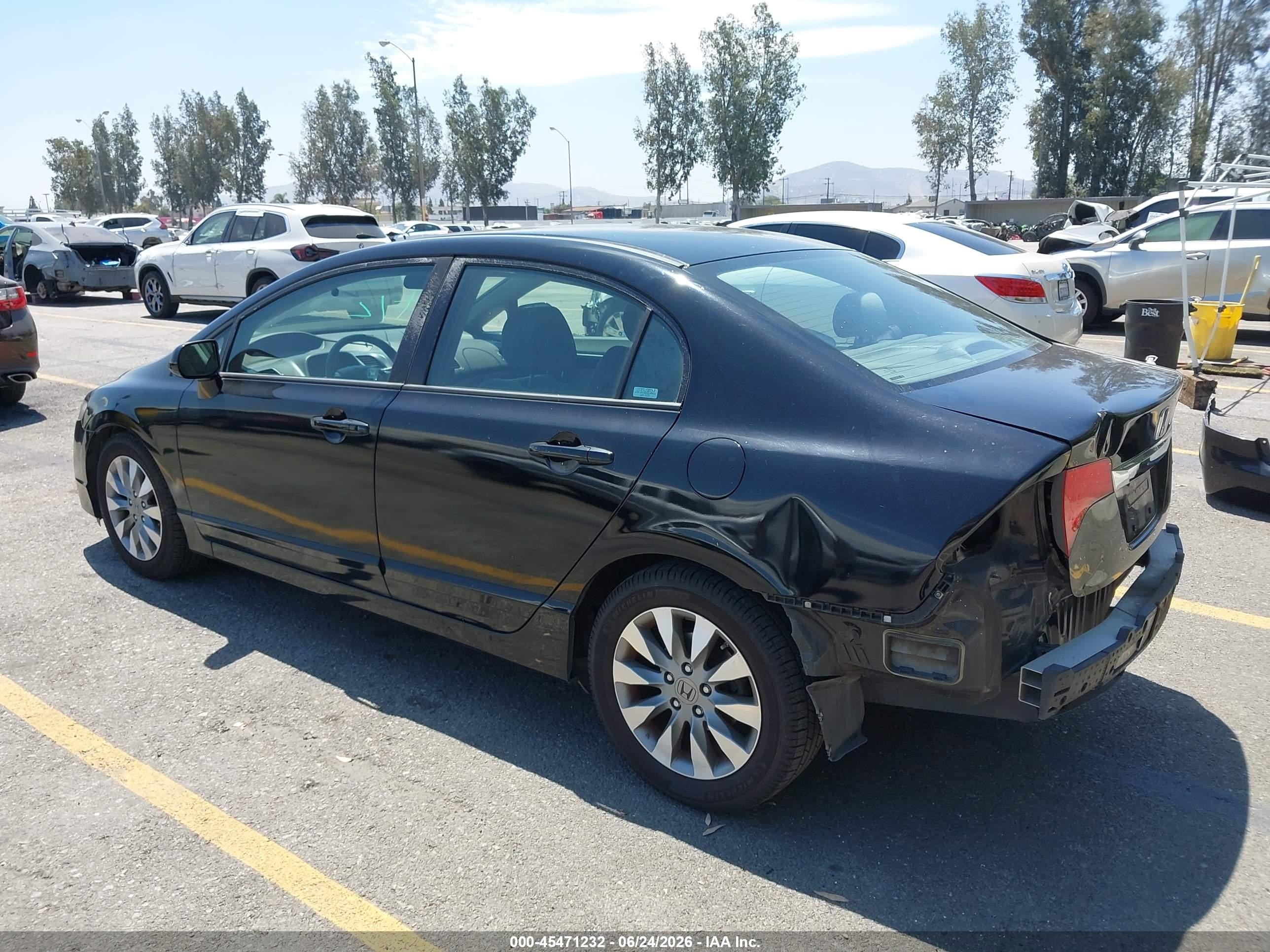 2009 Honda Civic Ex Black vin: 2HGFA16889H534299