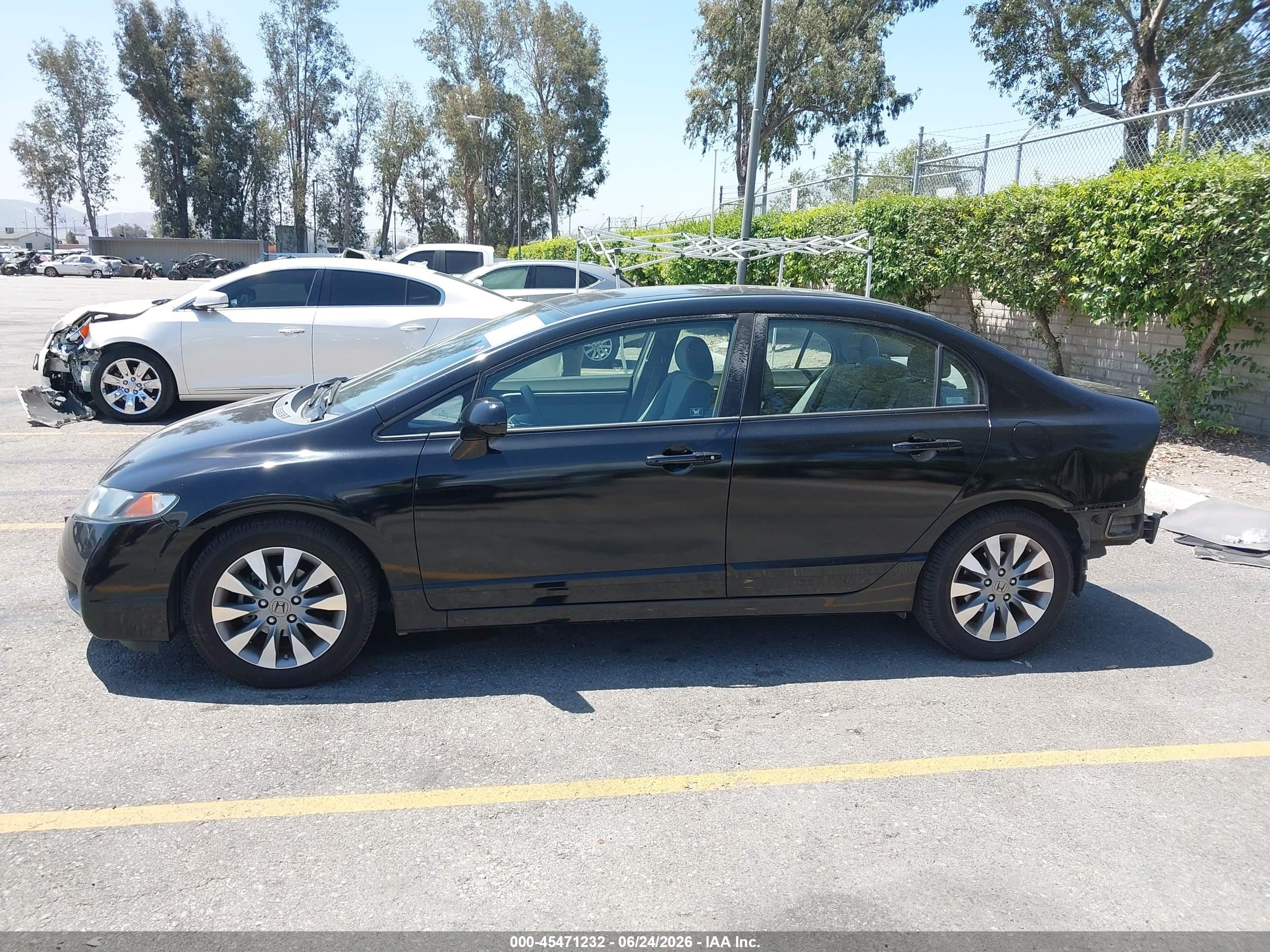2009 Honda Civic Ex Black vin: 2HGFA16889H534299
