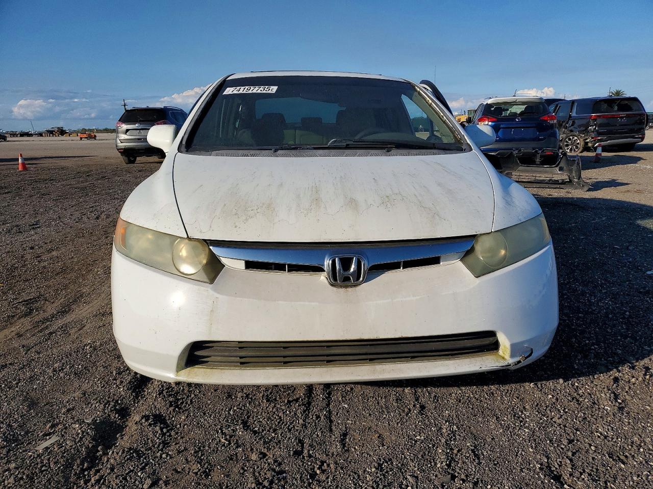 2006 Honda Civic Ex White vin: 2HGFA16896H512596