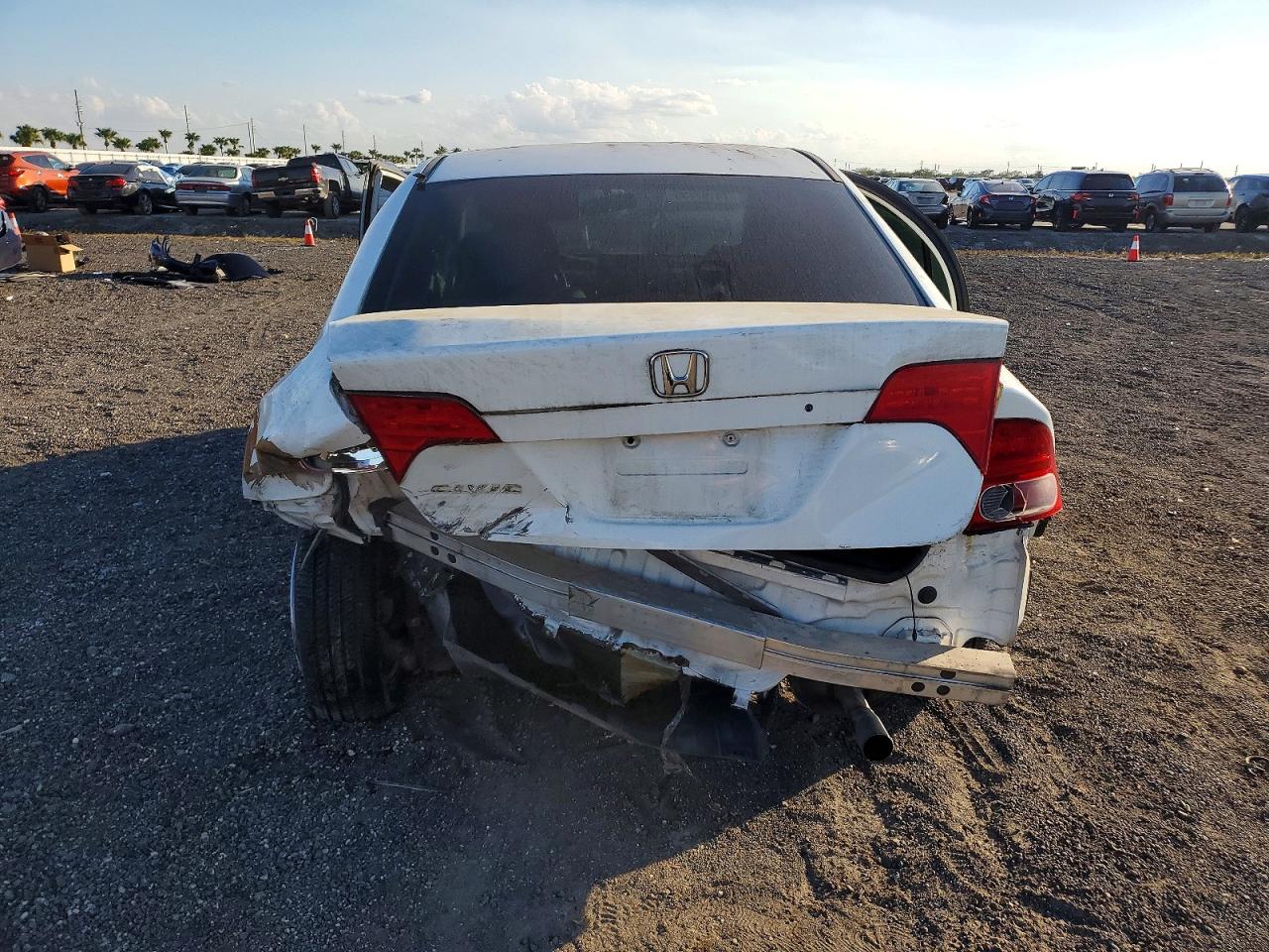 2006 Honda Civic Ex White vin: 2HGFA16896H512596