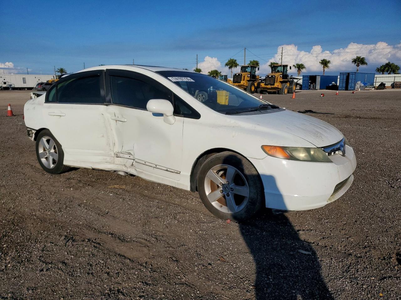2006 Honda Civic Ex White vin: 2HGFA16896H512596