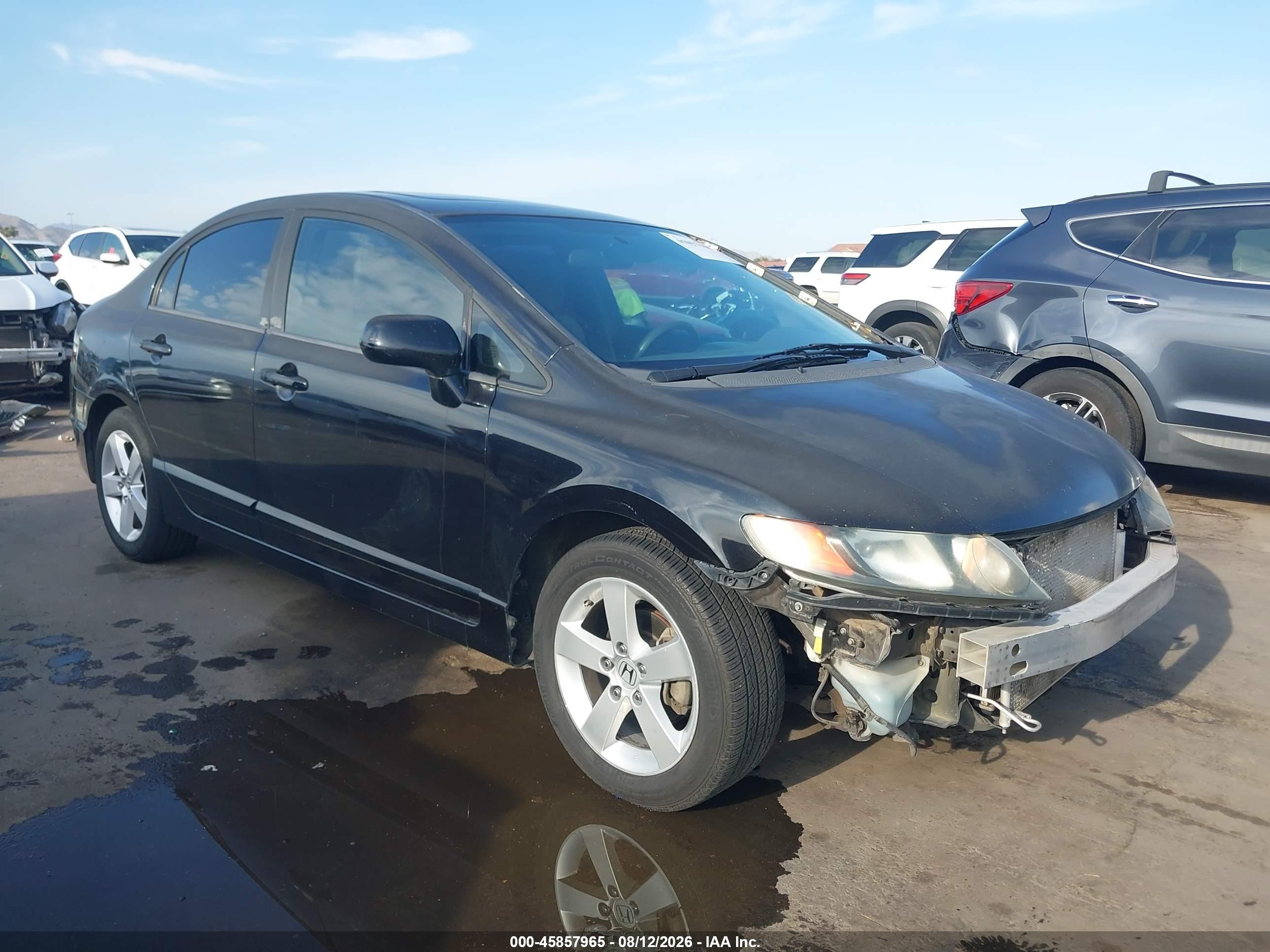 2008 Honda Civic Ex Black vin: 2HGFA16898H303944