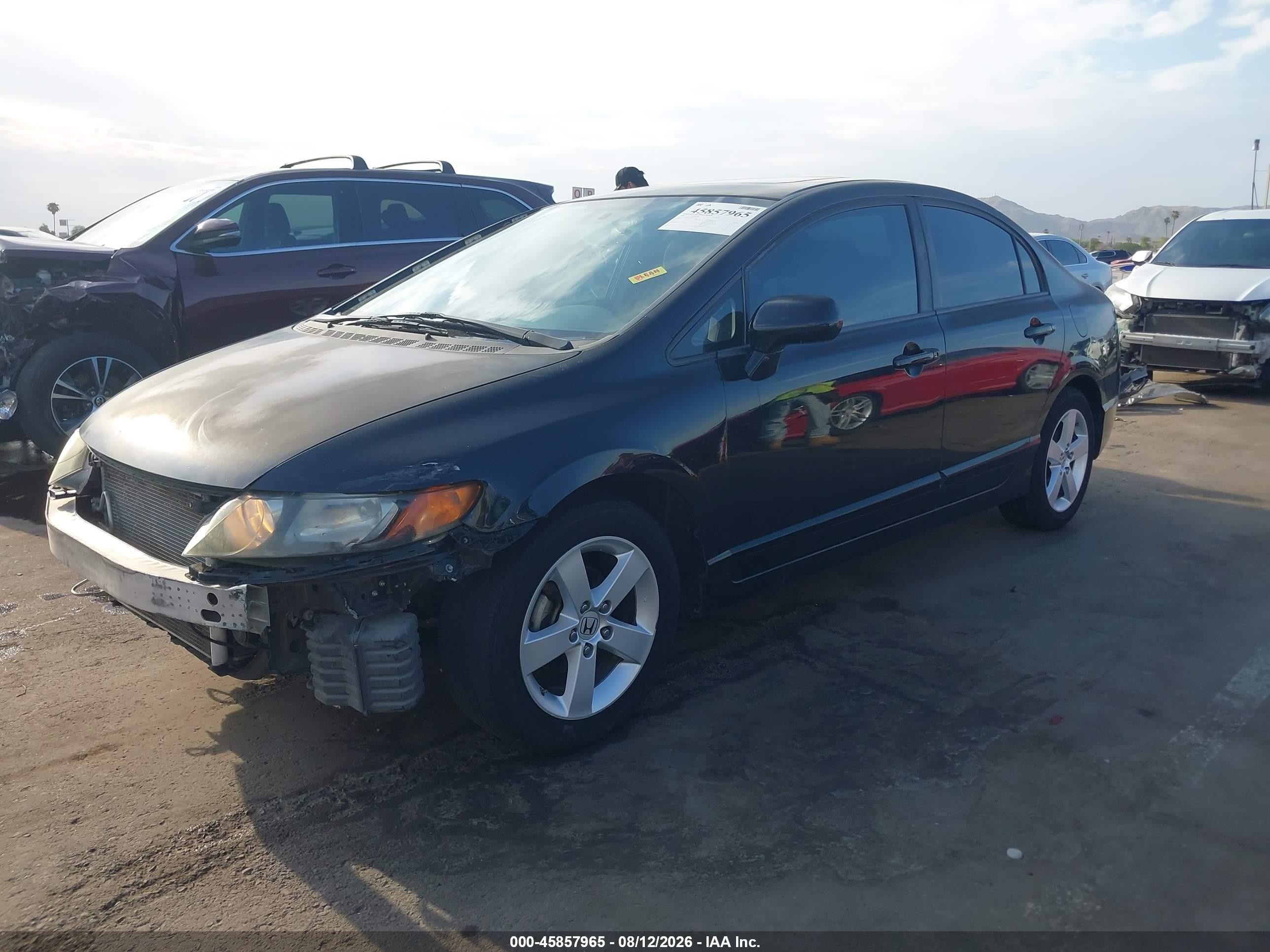 2008 Honda Civic Ex Black vin: 2HGFA16898H303944