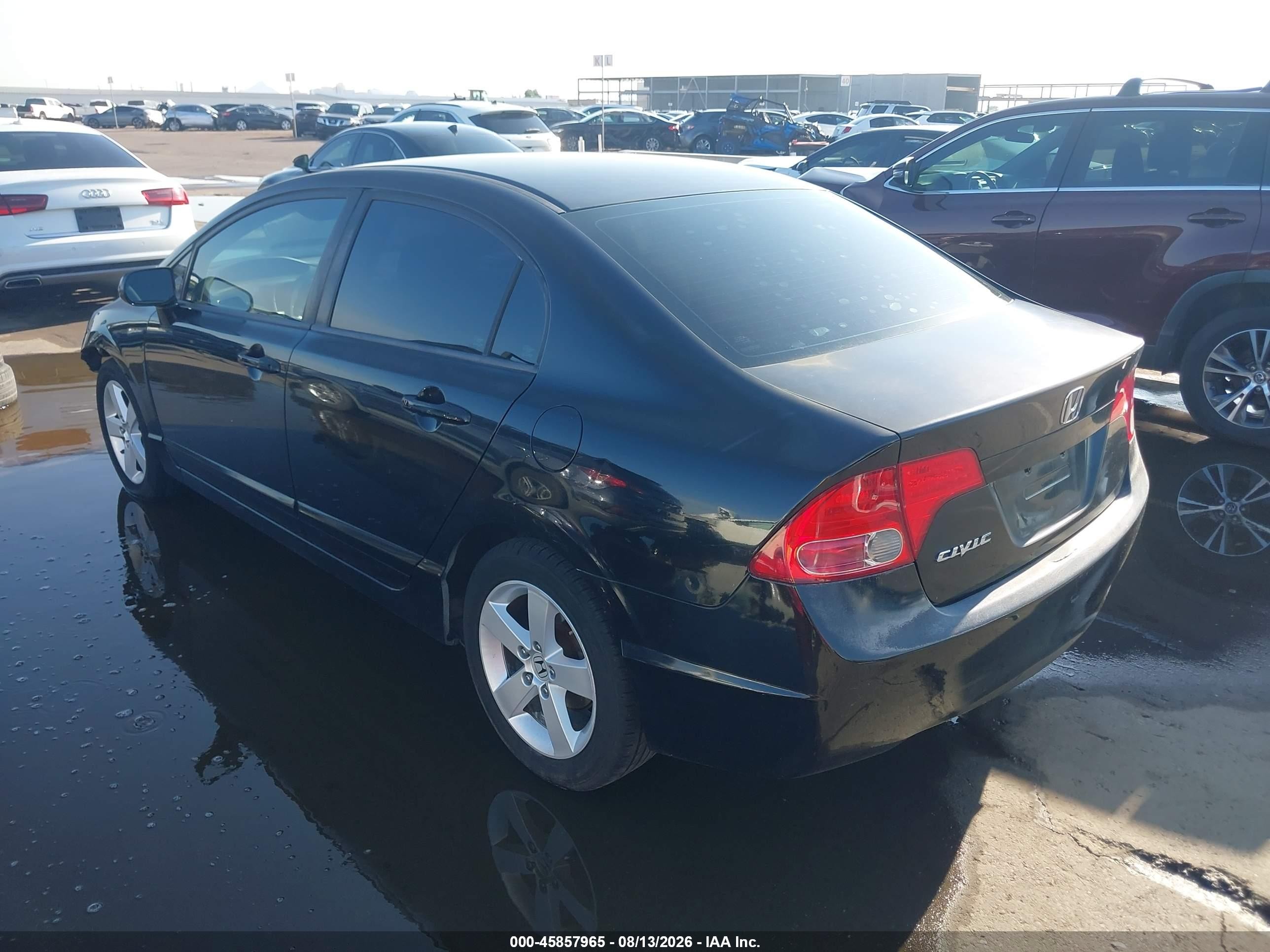 2008 Honda Civic Ex Black vin: 2HGFA16898H303944